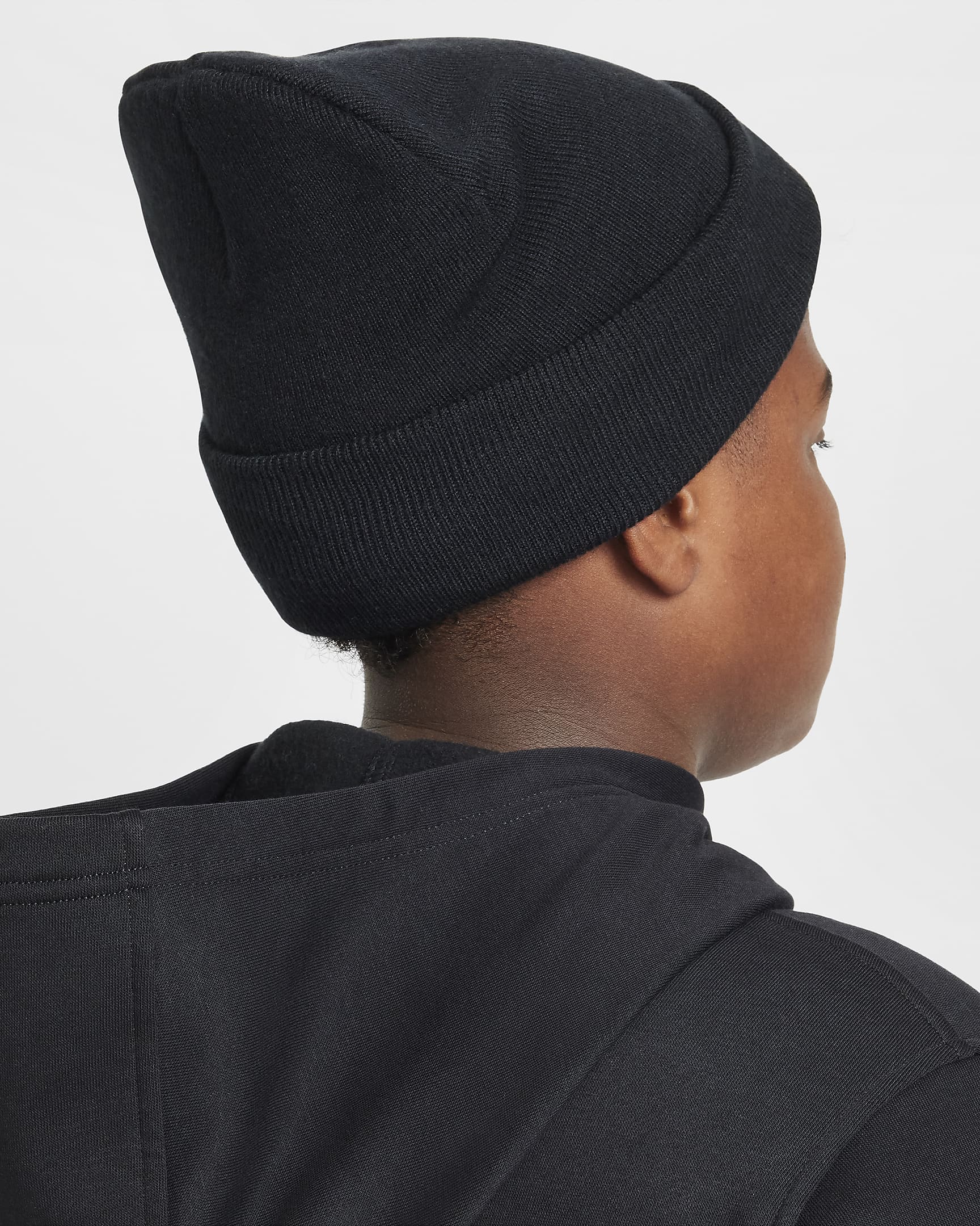 Nike Peak beanie voor kids - Zwart/Wit