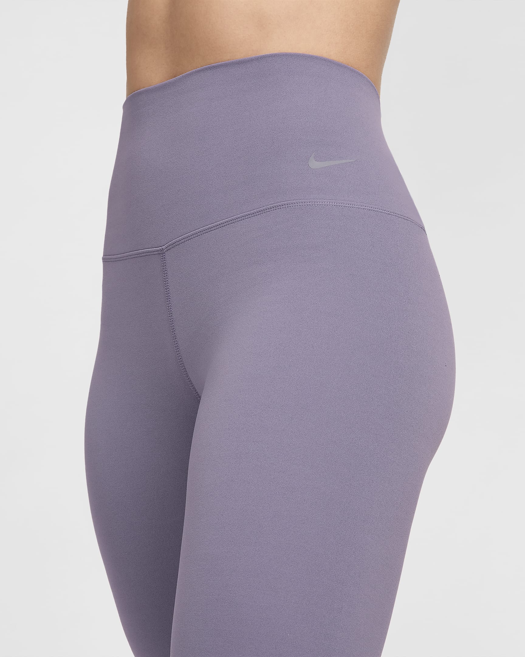 Nike Zenvy Legging met volledige lengte en iets ondersteunende hoge taille voor dames - Daybreak/Zwart