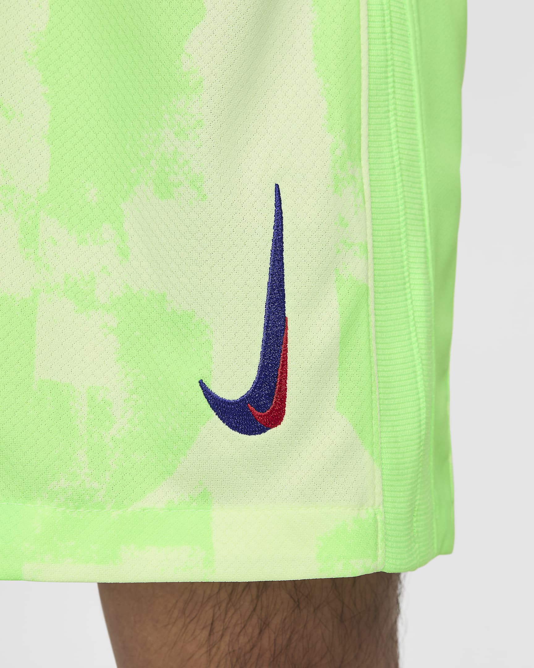 F.C. Barcelona 2024/25 Stadium Third Men's Nike Dri-FIT Football Replica Shorts - Barely Volt/Lime Blast/Old Royal