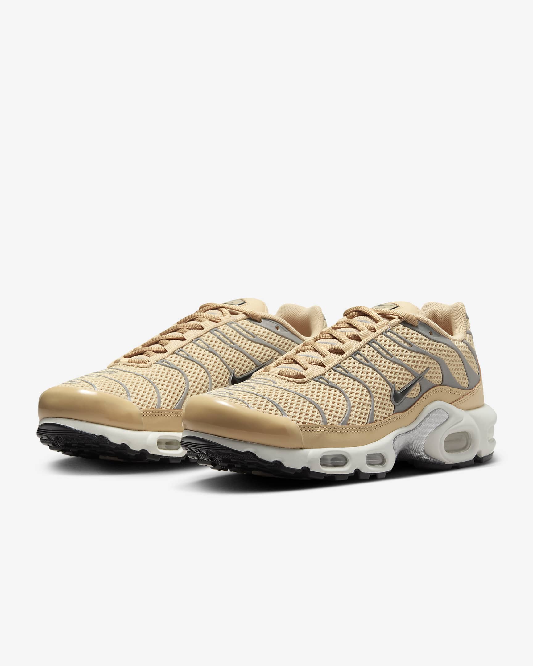 Nike Air Max Plus Women's Shoes - Sesame/Metallic Silver/Light Orewood Brown/Black