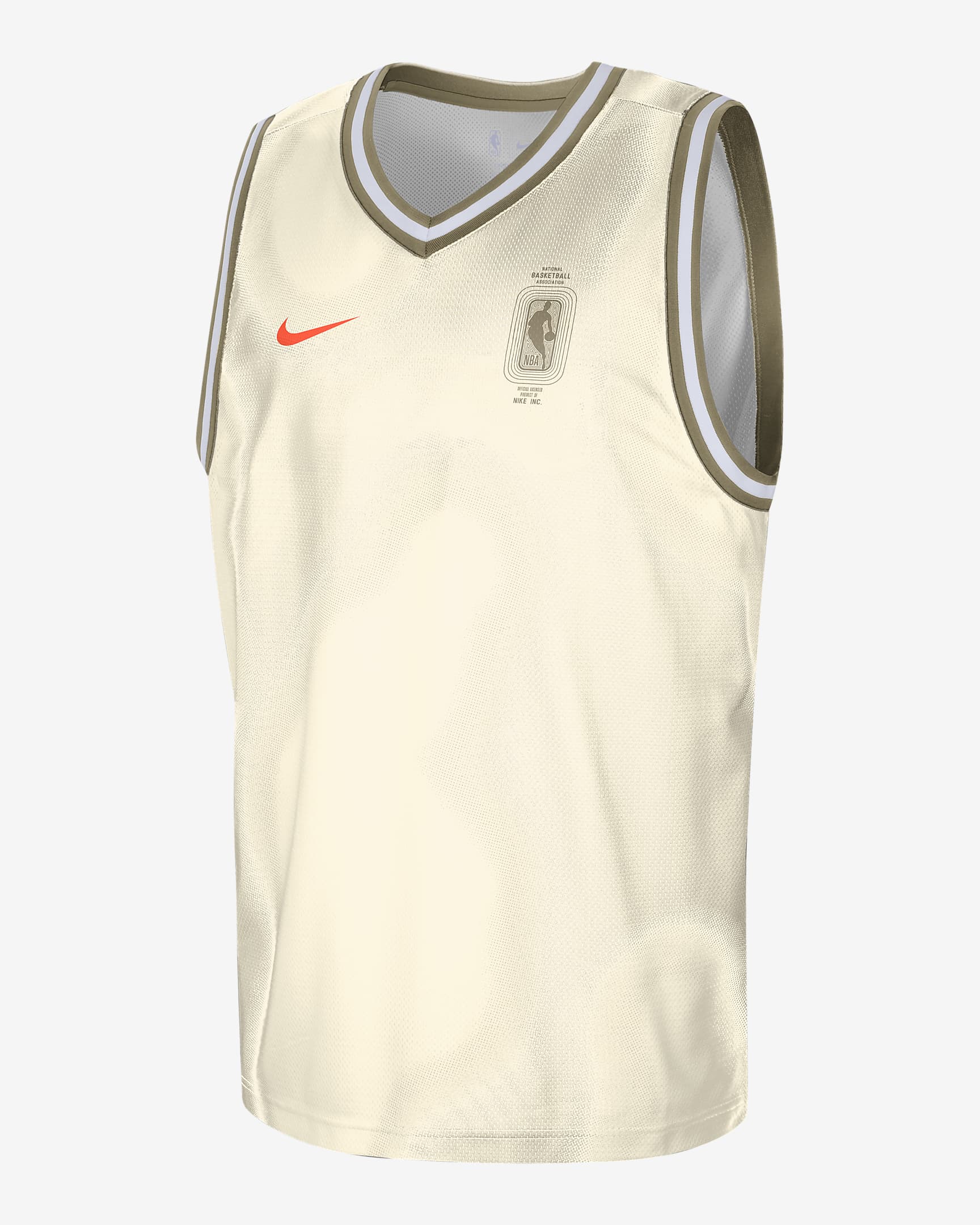 Team 31 DNA Men's Nike Dri-FIT NBA Jersey - Pale Ivory/Neutral Olive/Light Wild Mango/Hyper Crimson