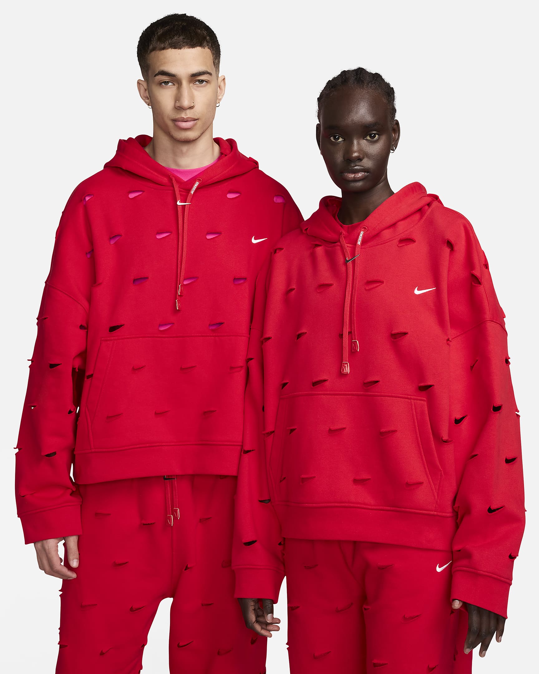 Nike x Jacquemus Swoosh Hoodie - University Red