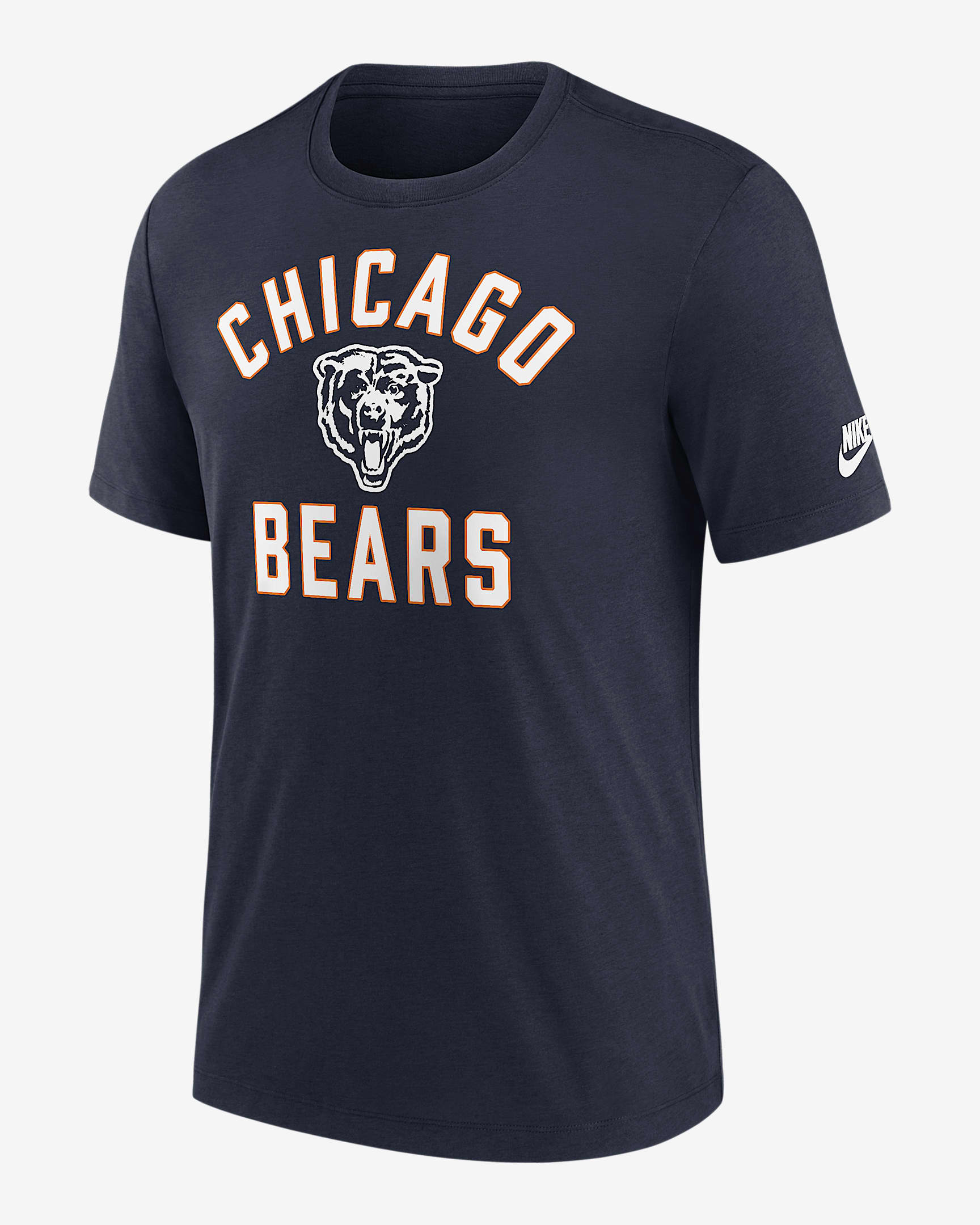Chicago Bears Favorable Timeline Men's Nike NFL T-Shirt - Navy