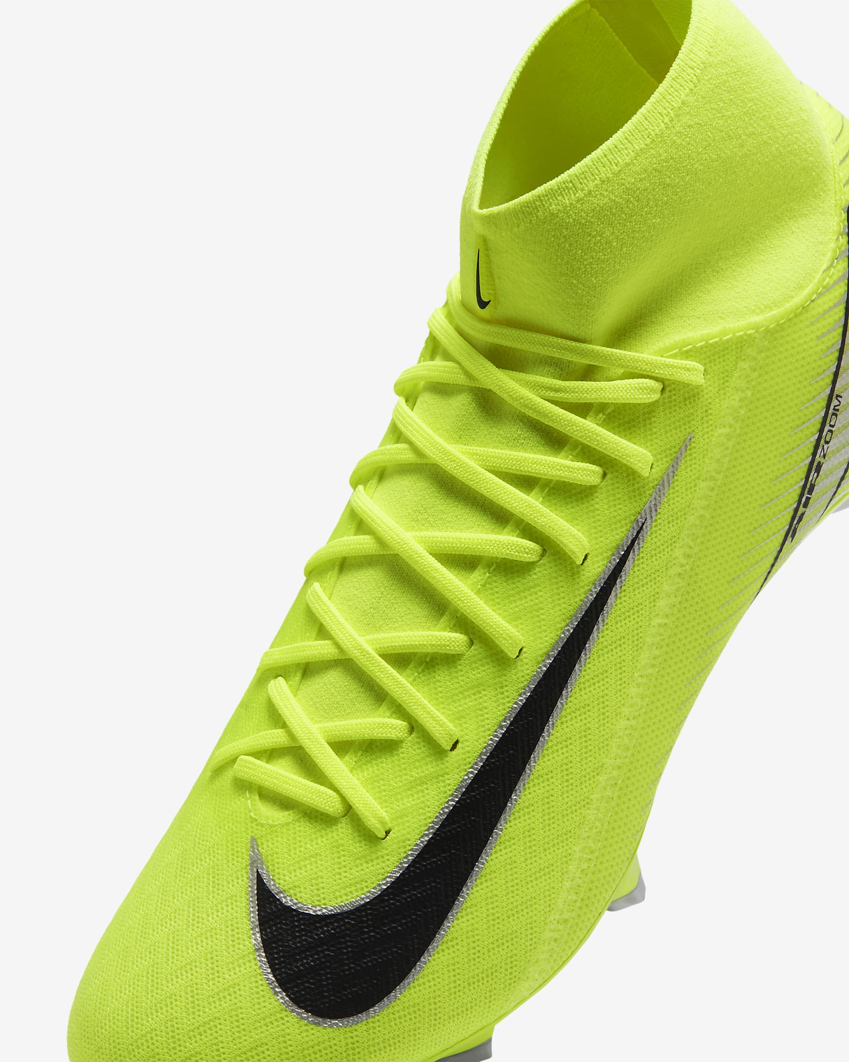 Nike Mercurial Superfly 10 Academy Botas de fútbol de perfil alto MG - Volt/Negro