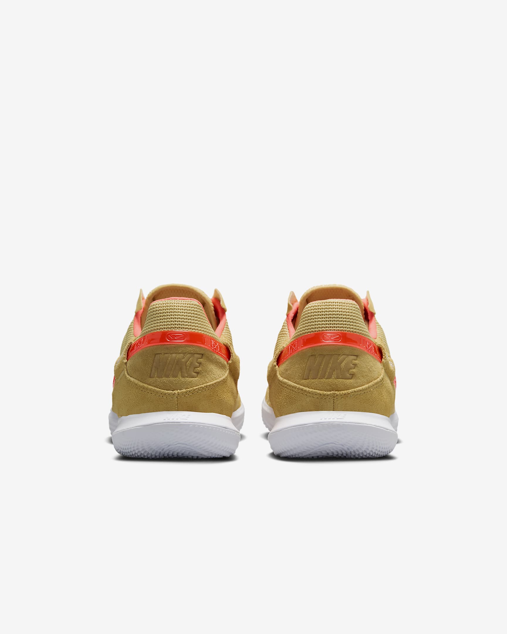 Nike Streetgato Low-Top-Fußballschuh - Celestial Gold/Hyper Crimson