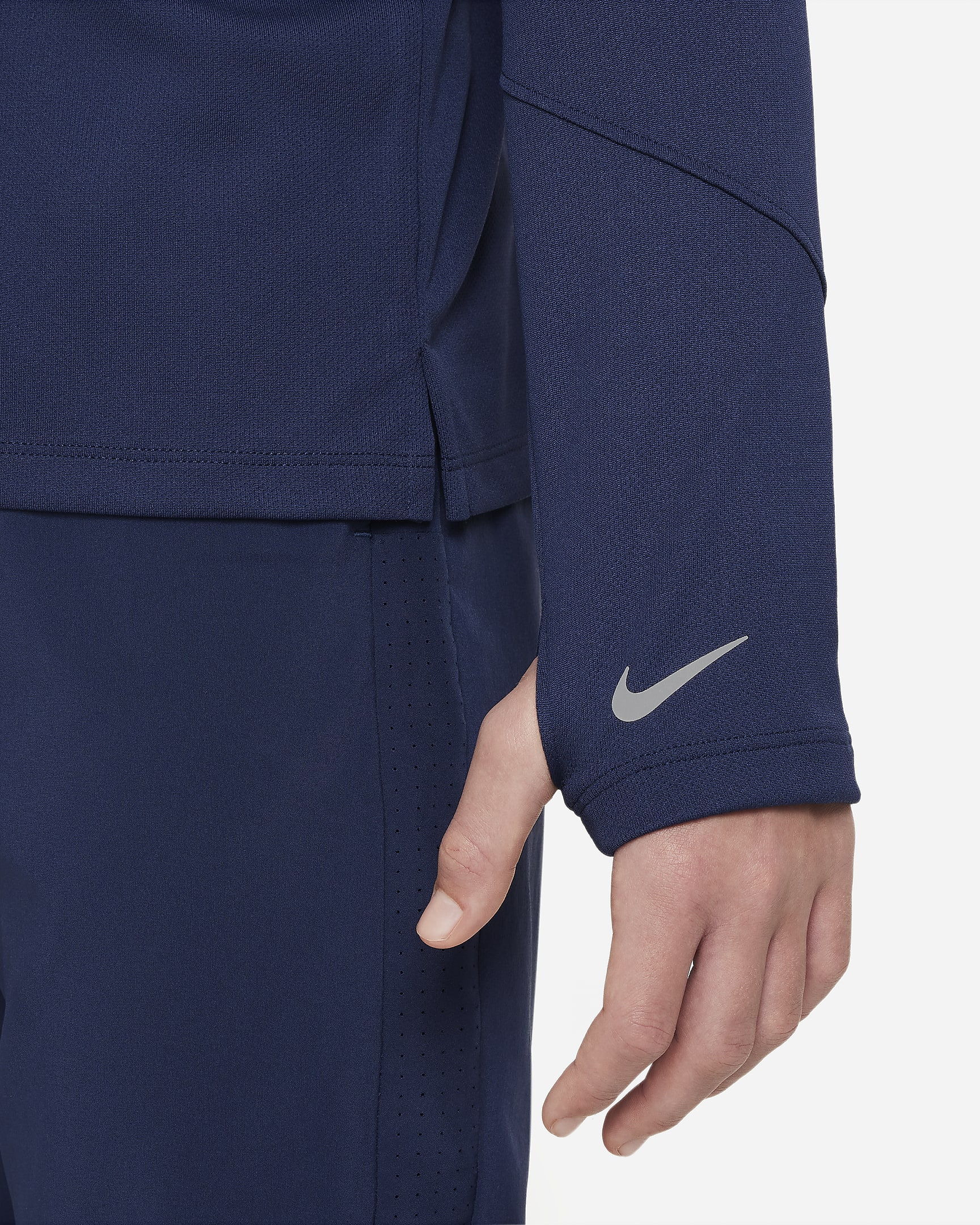 Nike Multi Older Kids' (Boys') Dri-FIT UV Long-Sleeve 1/2-Zip Top. Nike UK