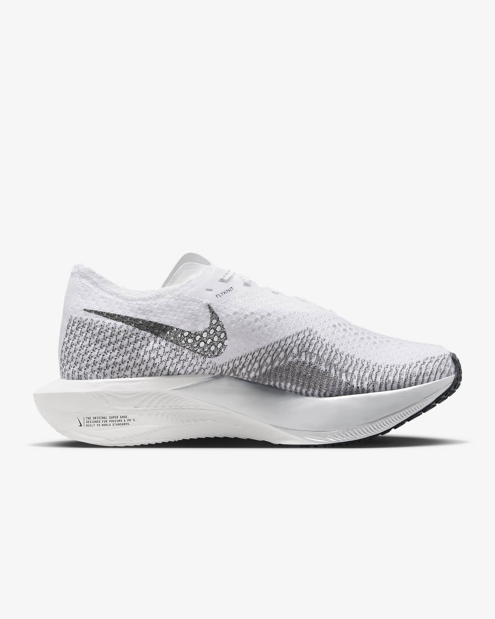 Nike Vaporfly 3 Women's Road Racing Shoes - White/Particle Grey/Metallic Silver/Dark Smoke Grey