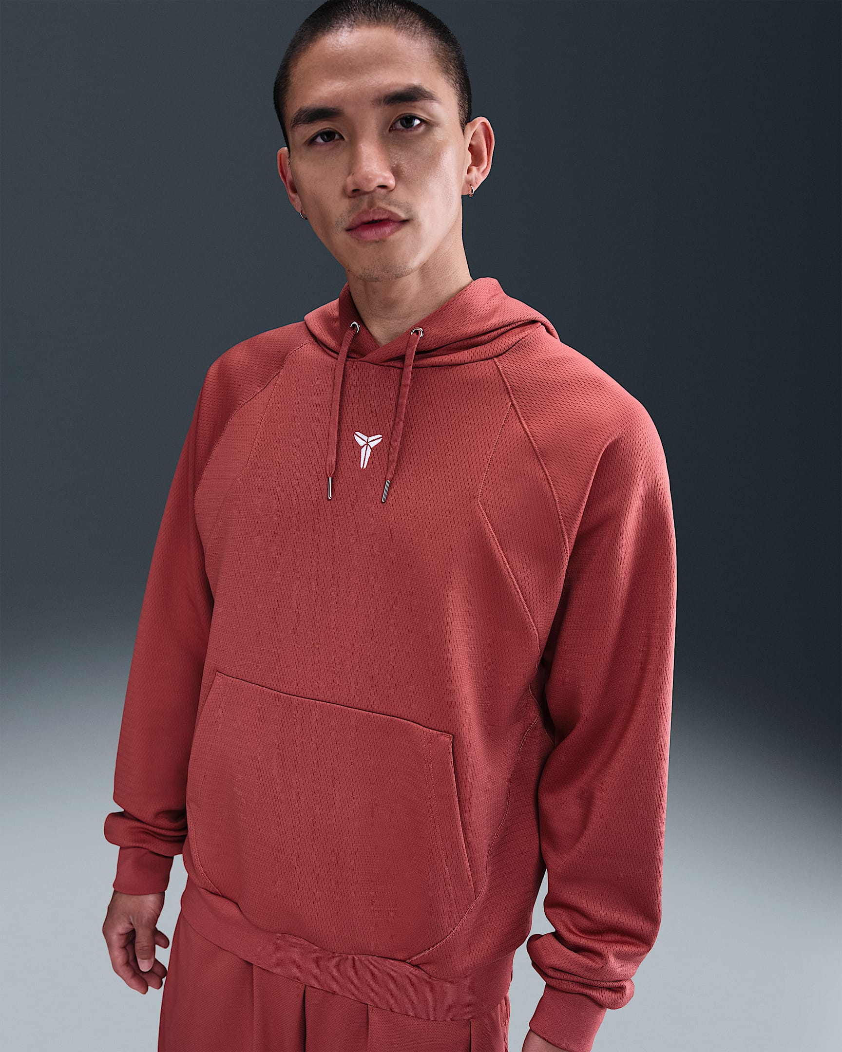Kobe Therma-FIT Pullover Hoodie - Canyon Rust/Canyon Rust/White