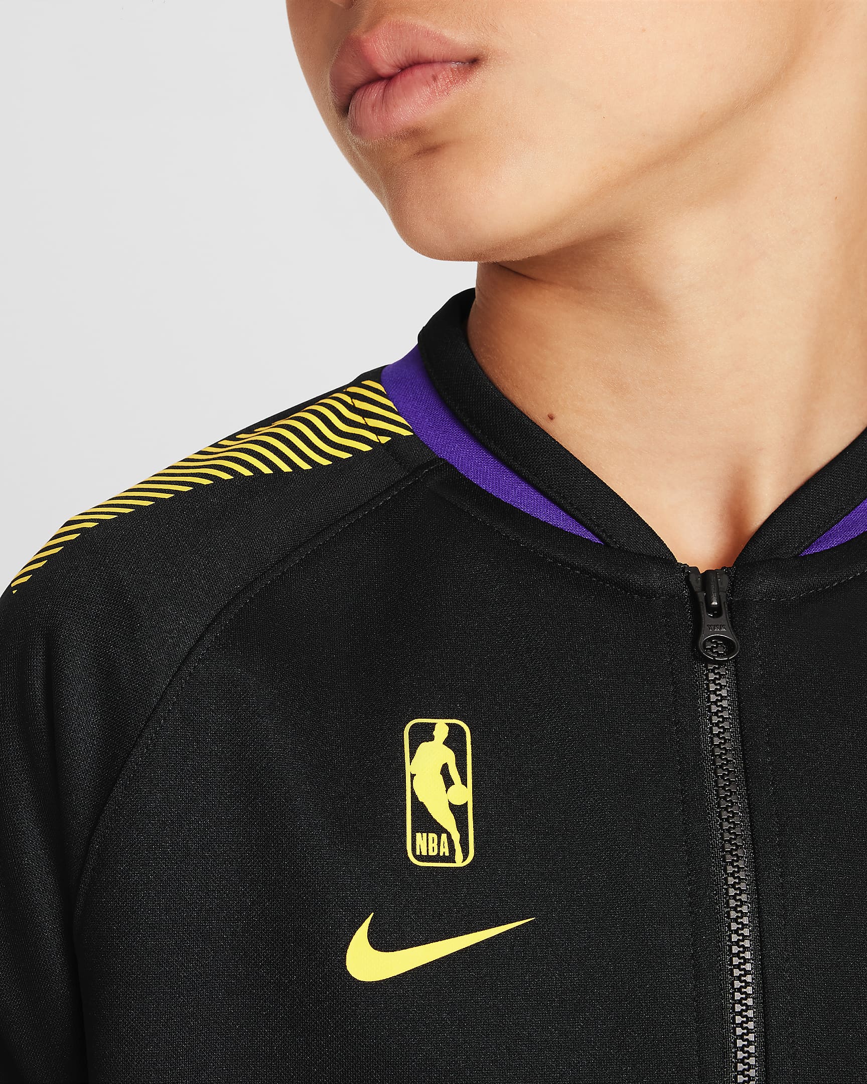 Los Angeles Lakers Starting 5 Older Kids' Nike Dri-FIT NBA Tracksuit - Black