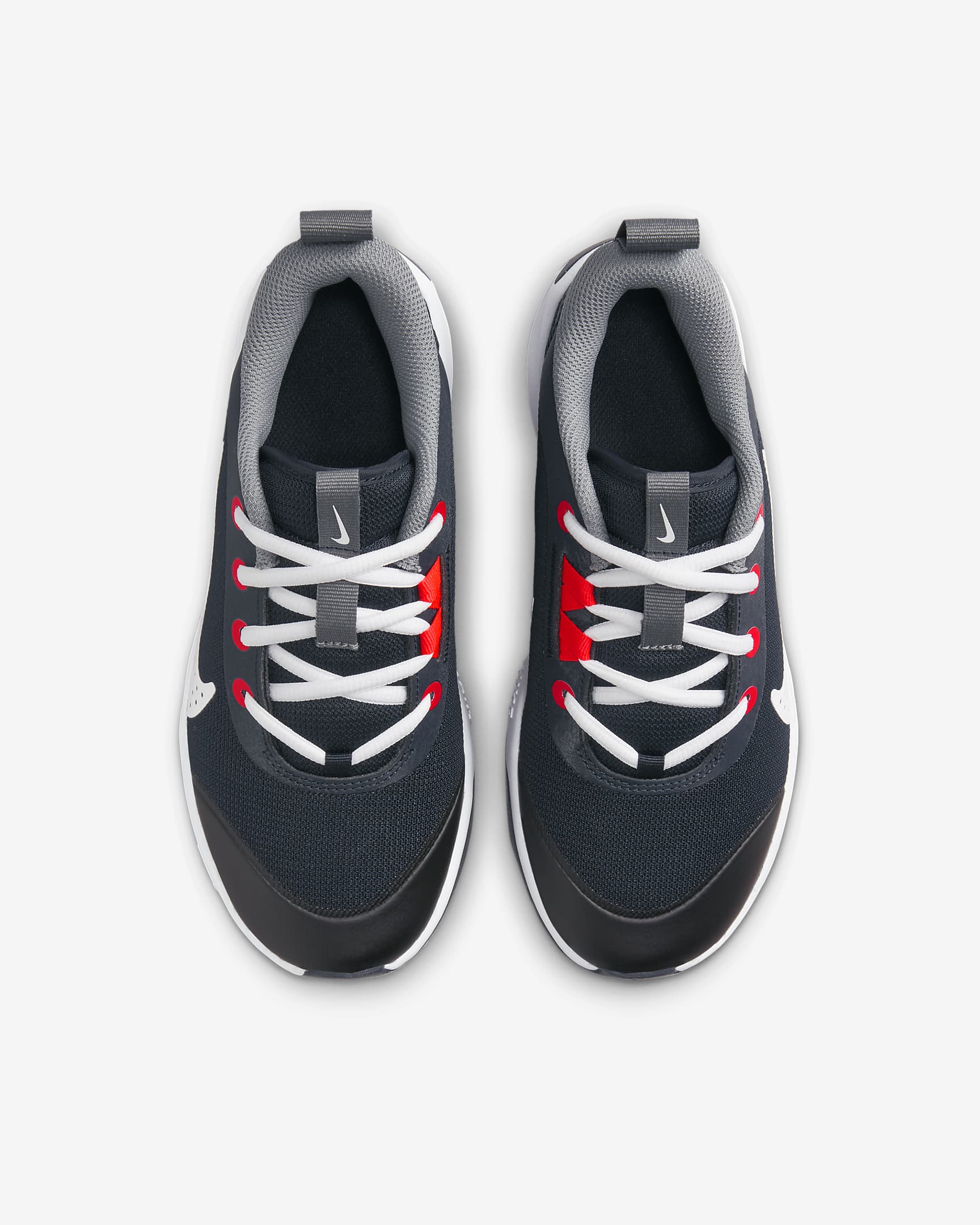 Nike Omni Multi-Court Zaalschoenen voor kids - Dark Obsidian/Smoke Grey/Bright Crimson/Wit