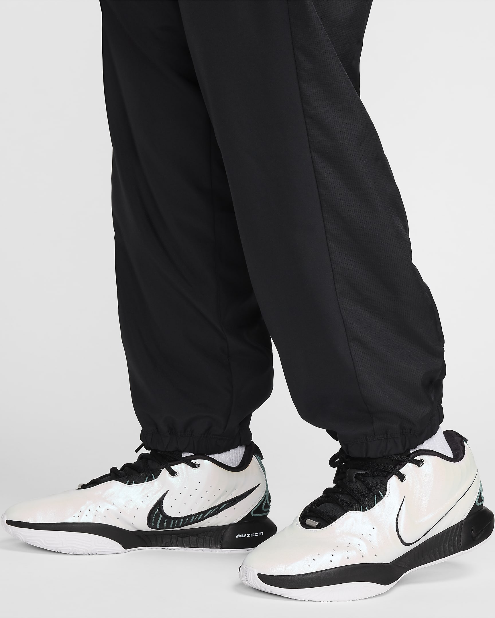 Nike Icon Men's Woven Basketball Pants - Black/Black/White/White