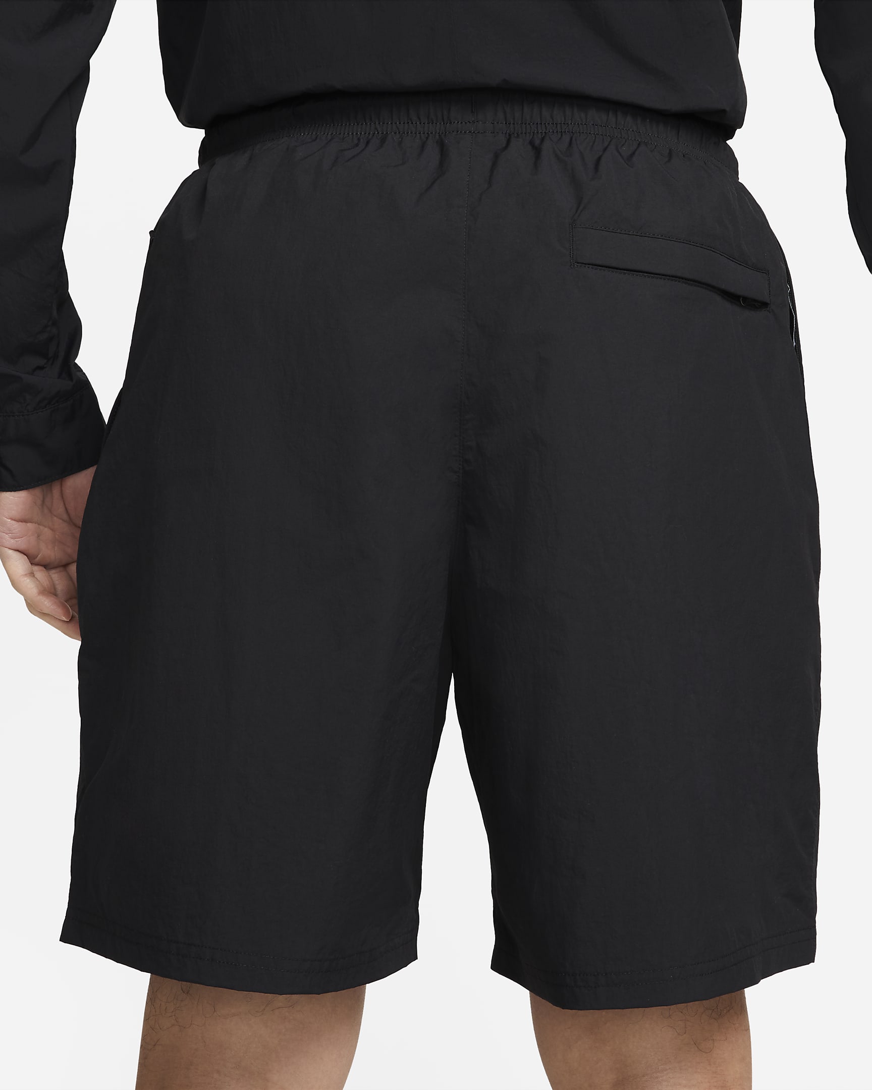 Nike Solo Swoosh Men's Woven Shorts - Black/White