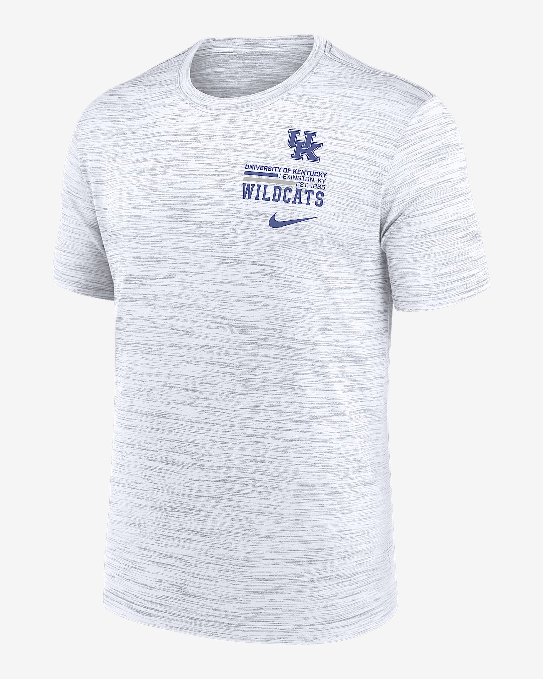 Kentucky Campus Chest Stack Velocity Men's Nike Dri-FIT College T-Shirt - White