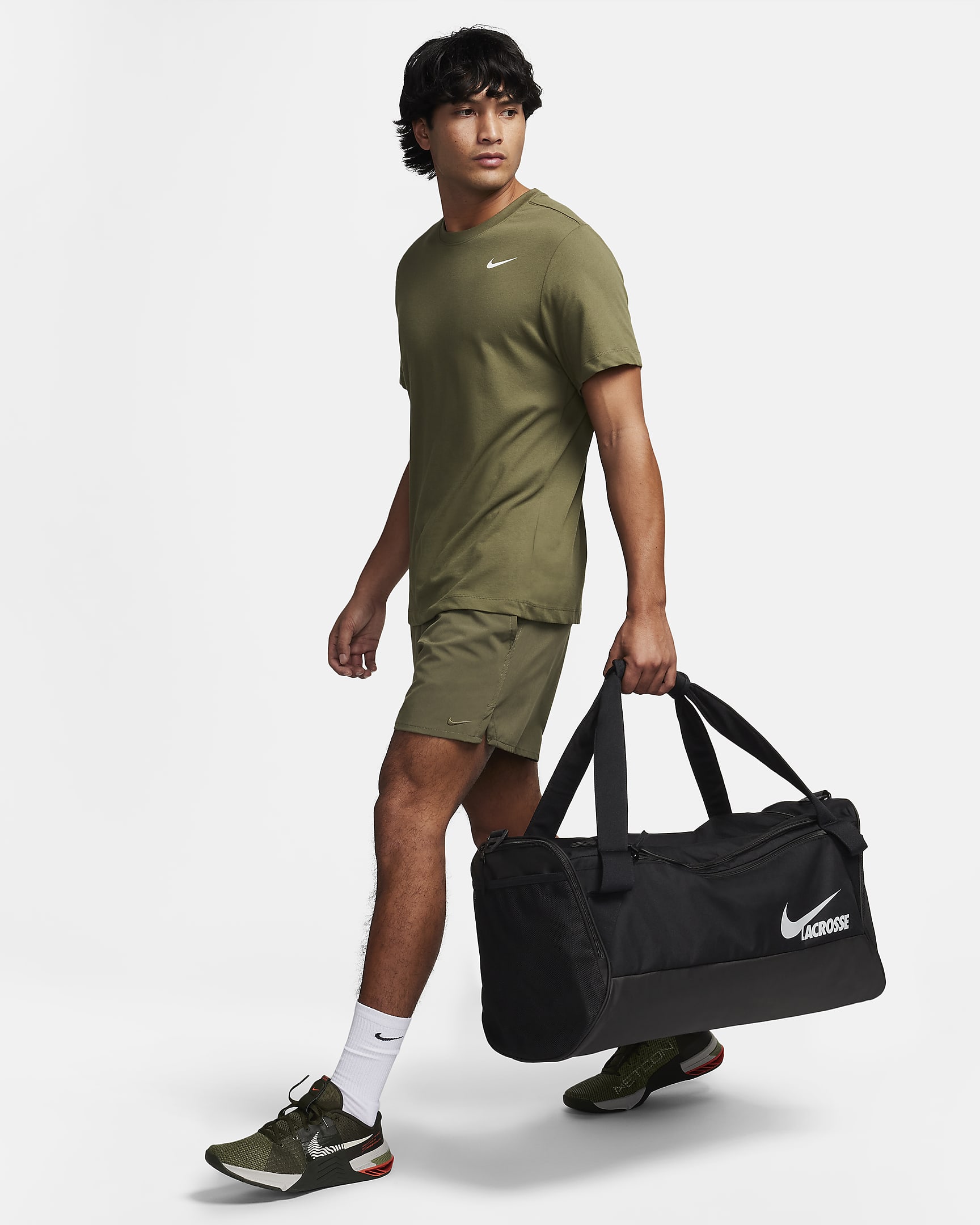 Maleta de entrenamiento de lacrosse Nike Dodge (60 L) - Negro