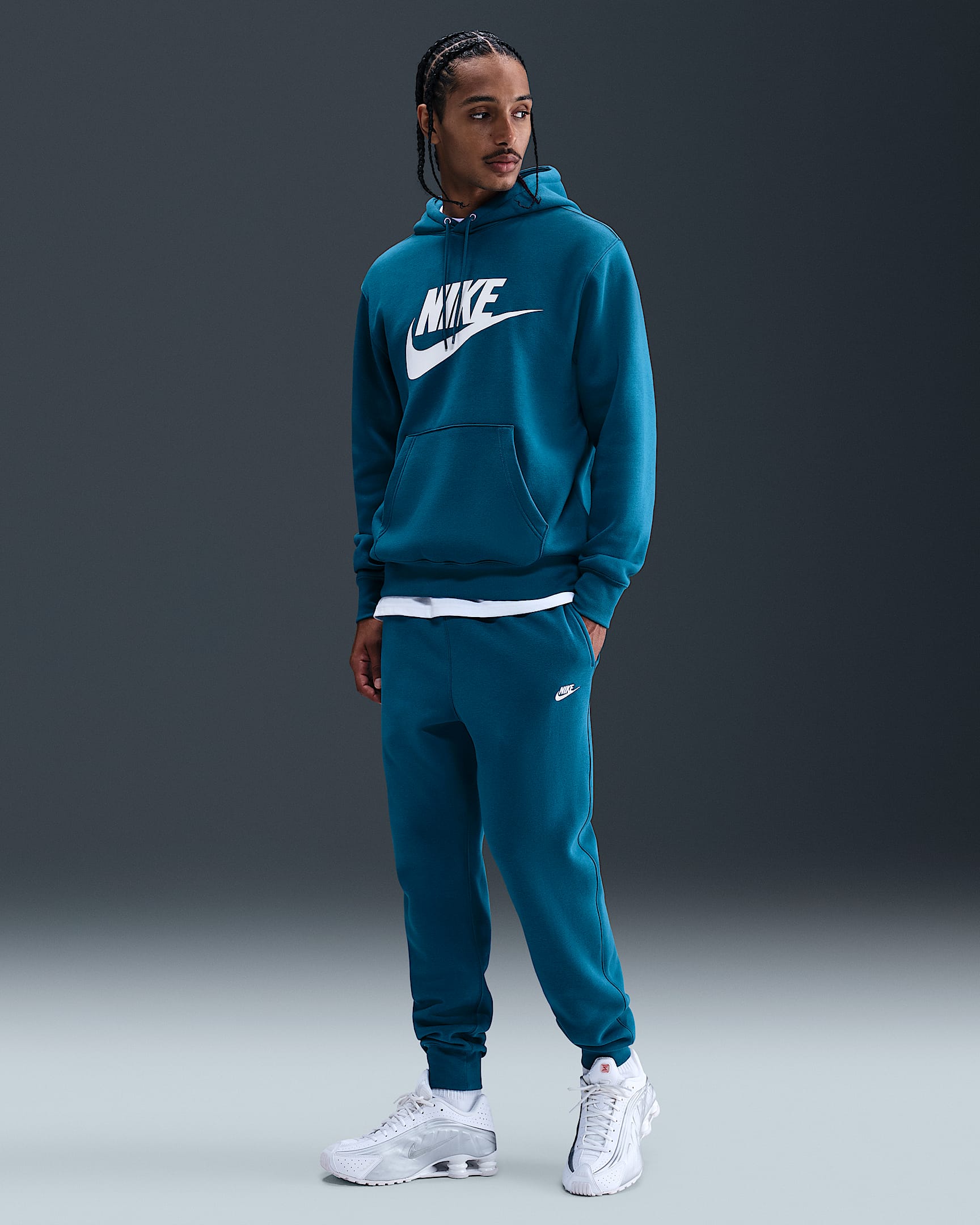 Nike Club Men's Joggers - Green Abyss/Green Abyss/White