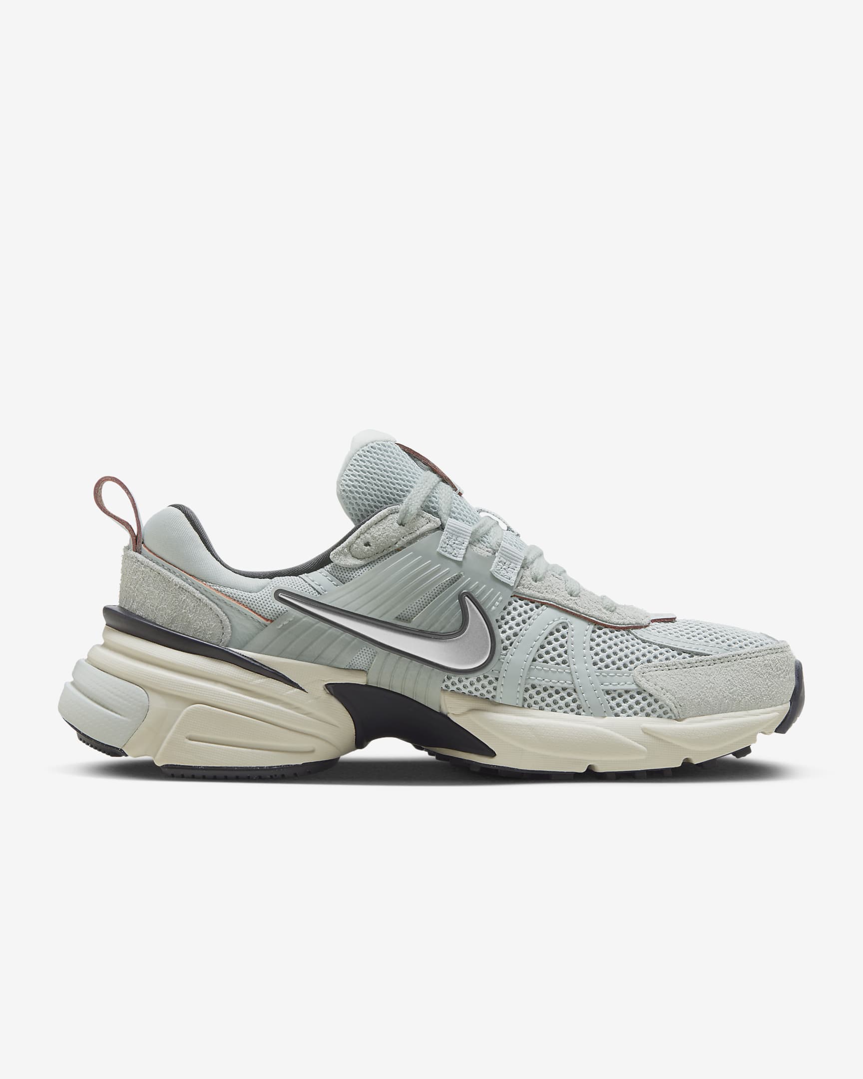 Nike V2K Run Shoes - Light Pumice/Light Orewood Brown/Black/Chrome