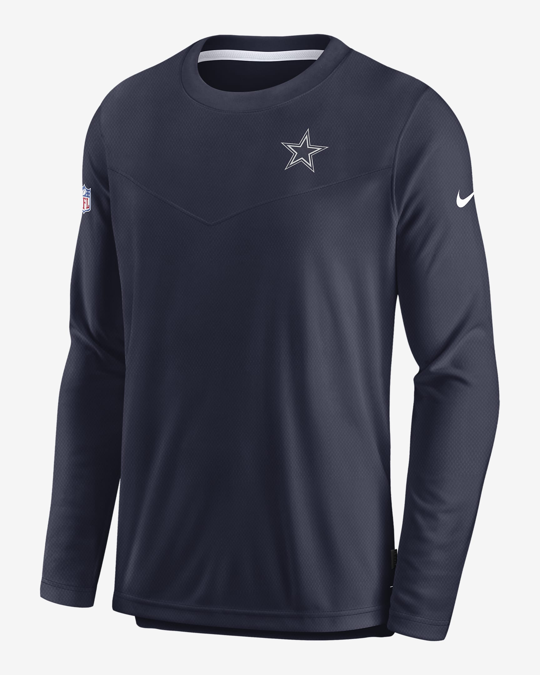 Playera de manga larga para hombre Nike DriFIT Lockup (NFL Dallas Cowboys).