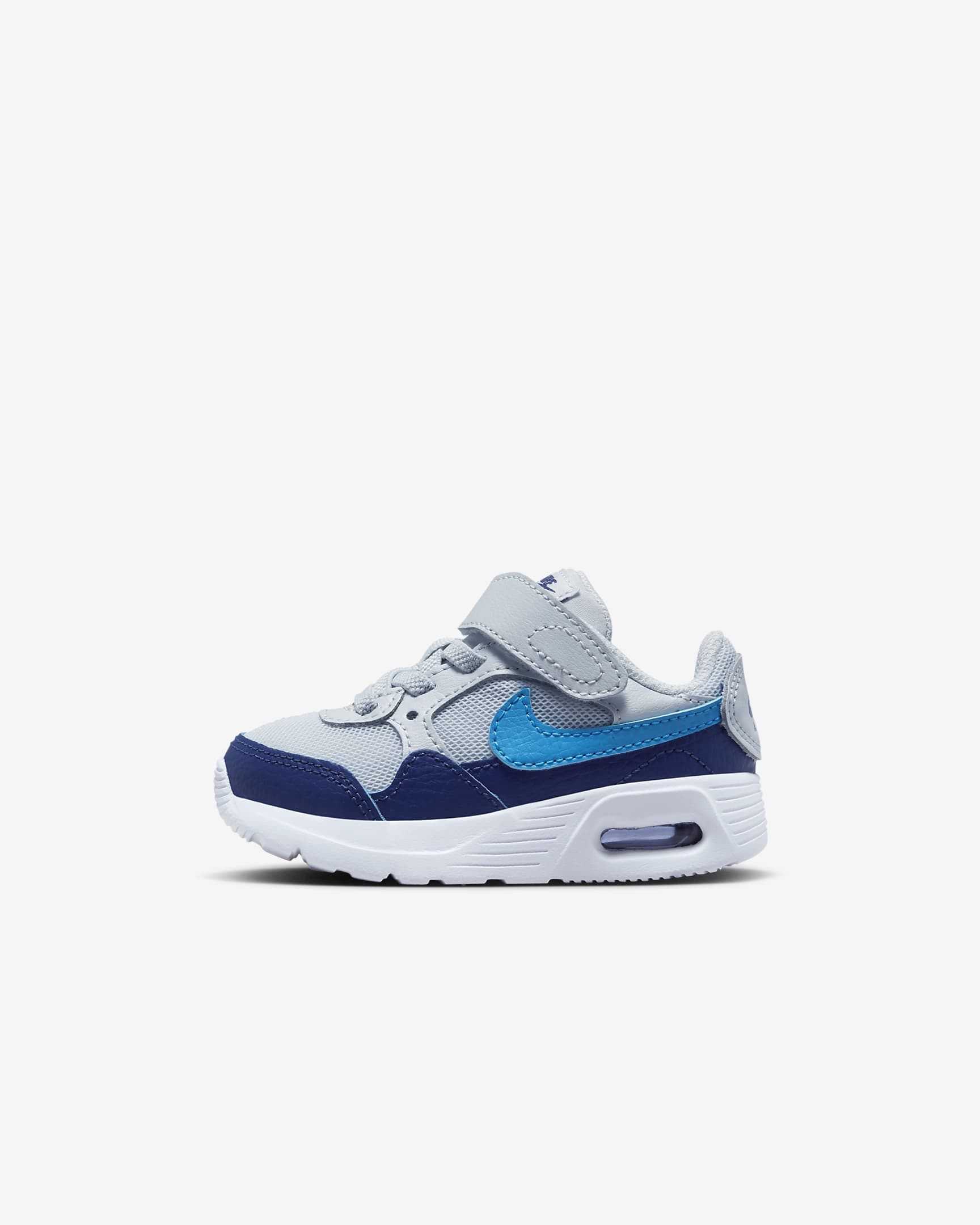 Nike Air Max SC cipő babáknak - Pure Platinum/Fehér/Deep Royal Blue/Blue Lightning