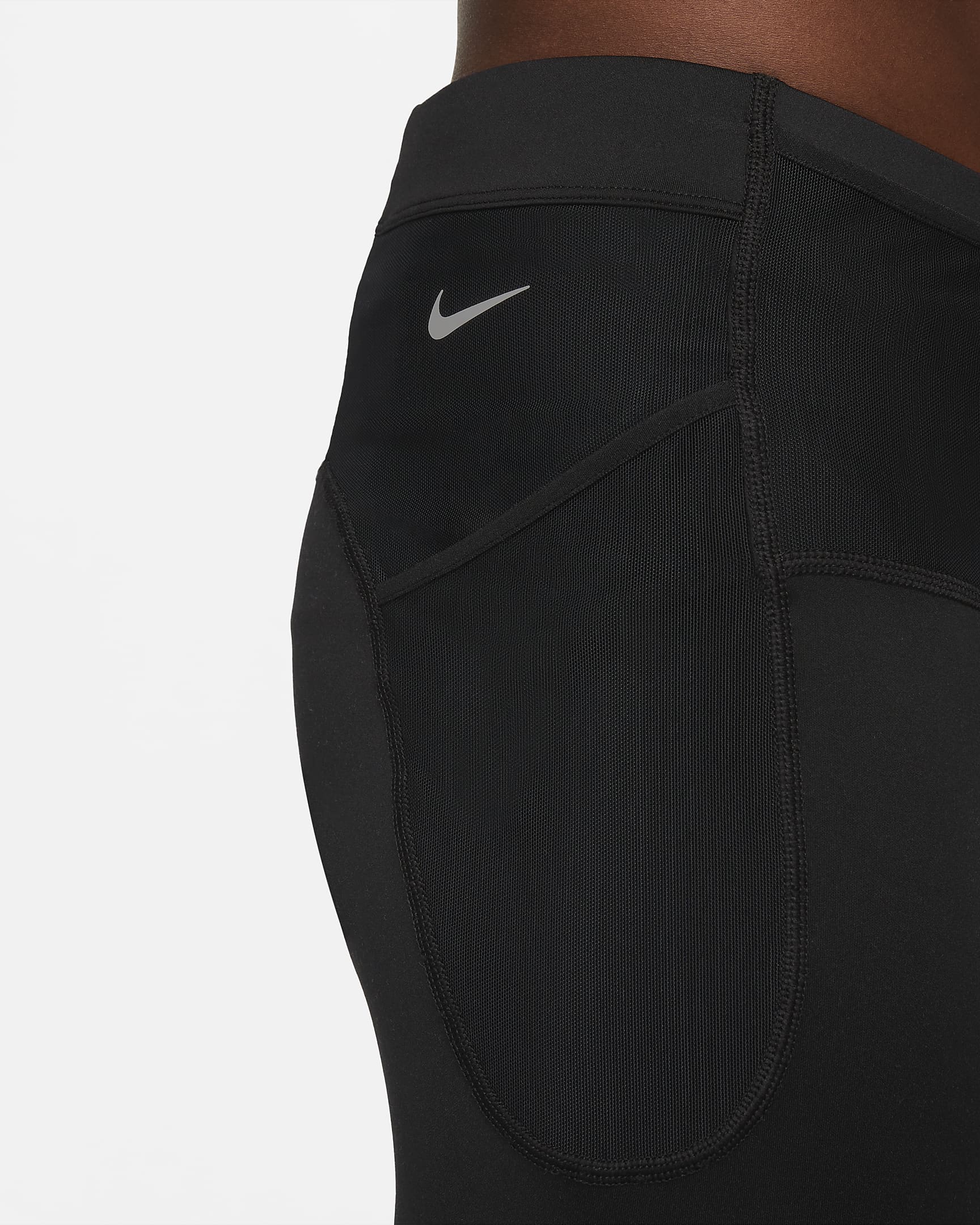 Nike Trail Lava Loops Dri-FIT 1/2-Lauftights für Herren - Schwarz/Weiß