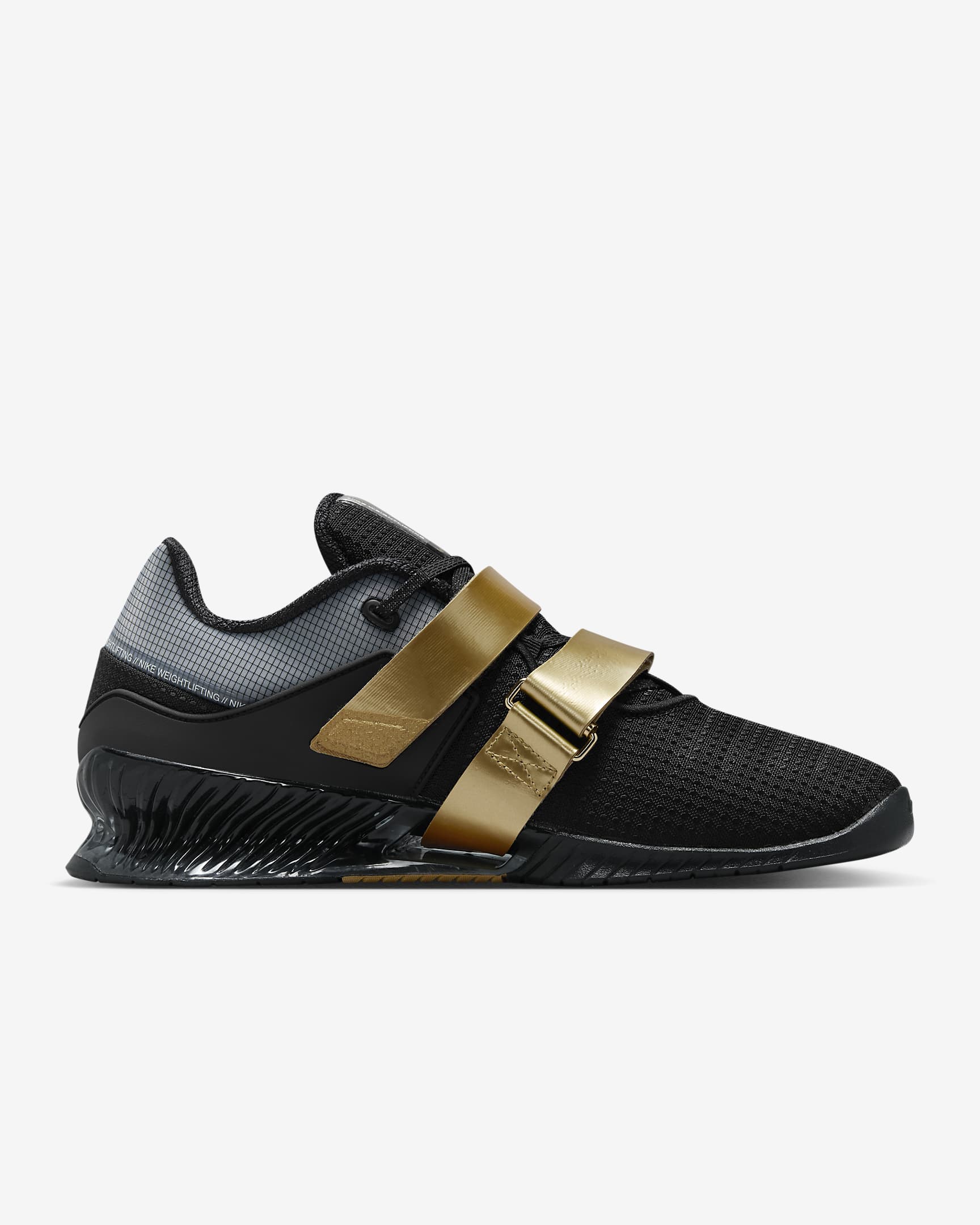 Nike Romaleos 4 Zapatillas de halterofilia - Negro/Oro metalizado/Blanco/Oro metalizado