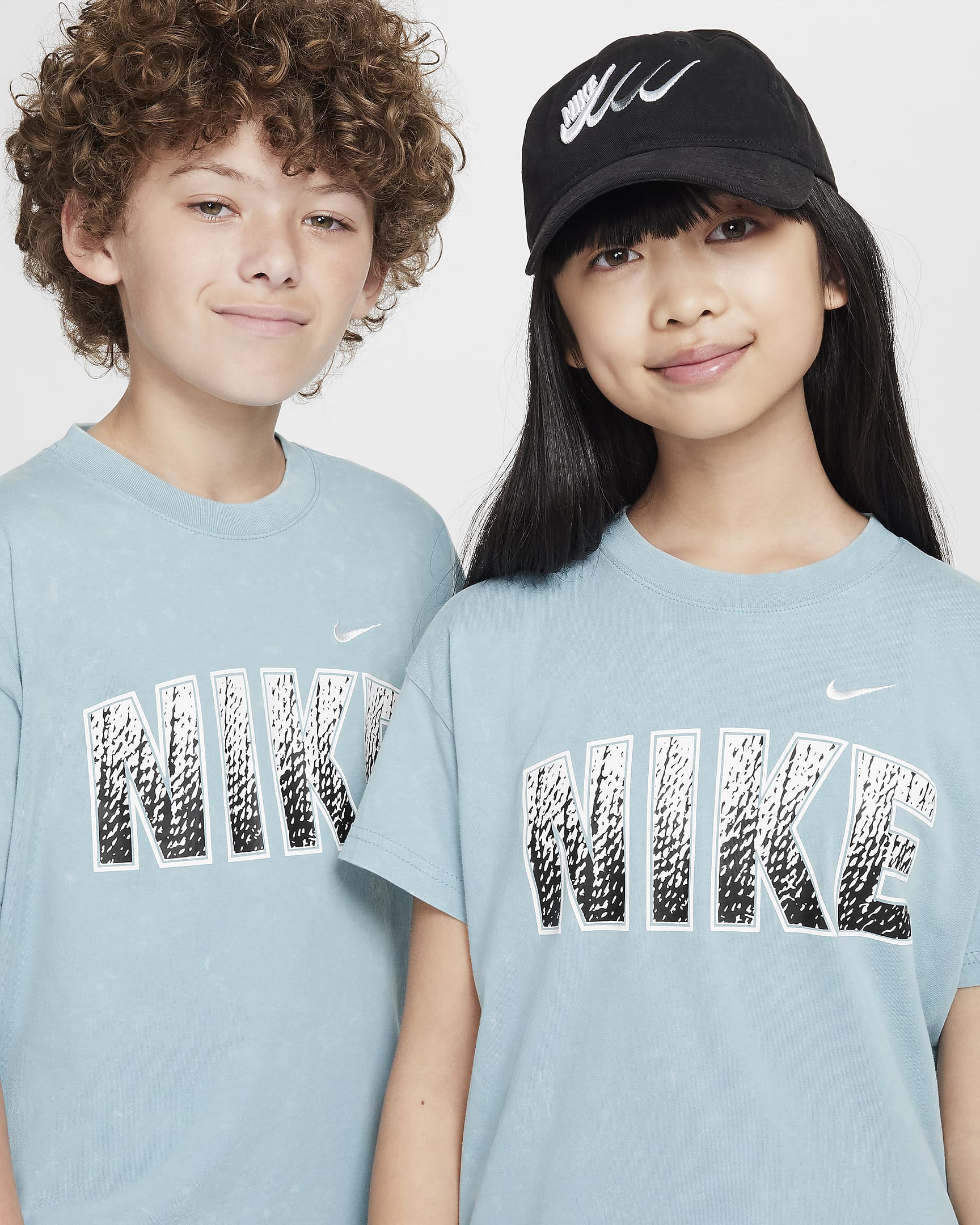 Nike Sportswear Big Kids' T-Shirt - Denim Turquoise