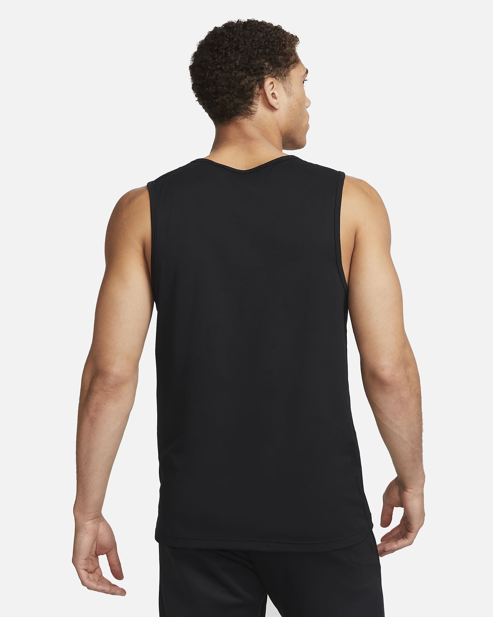 Ανδρικό αμάνικο tank top fitness Nike Dri-FIT Hyverse - Μαύρο/Λευκό