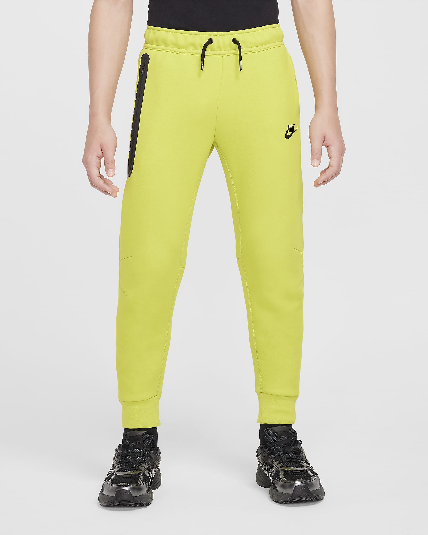 Pantalon Nike Sportswear Tech Fleece pour Garçon plus âgé - Bright Cactus/Noir/Noir