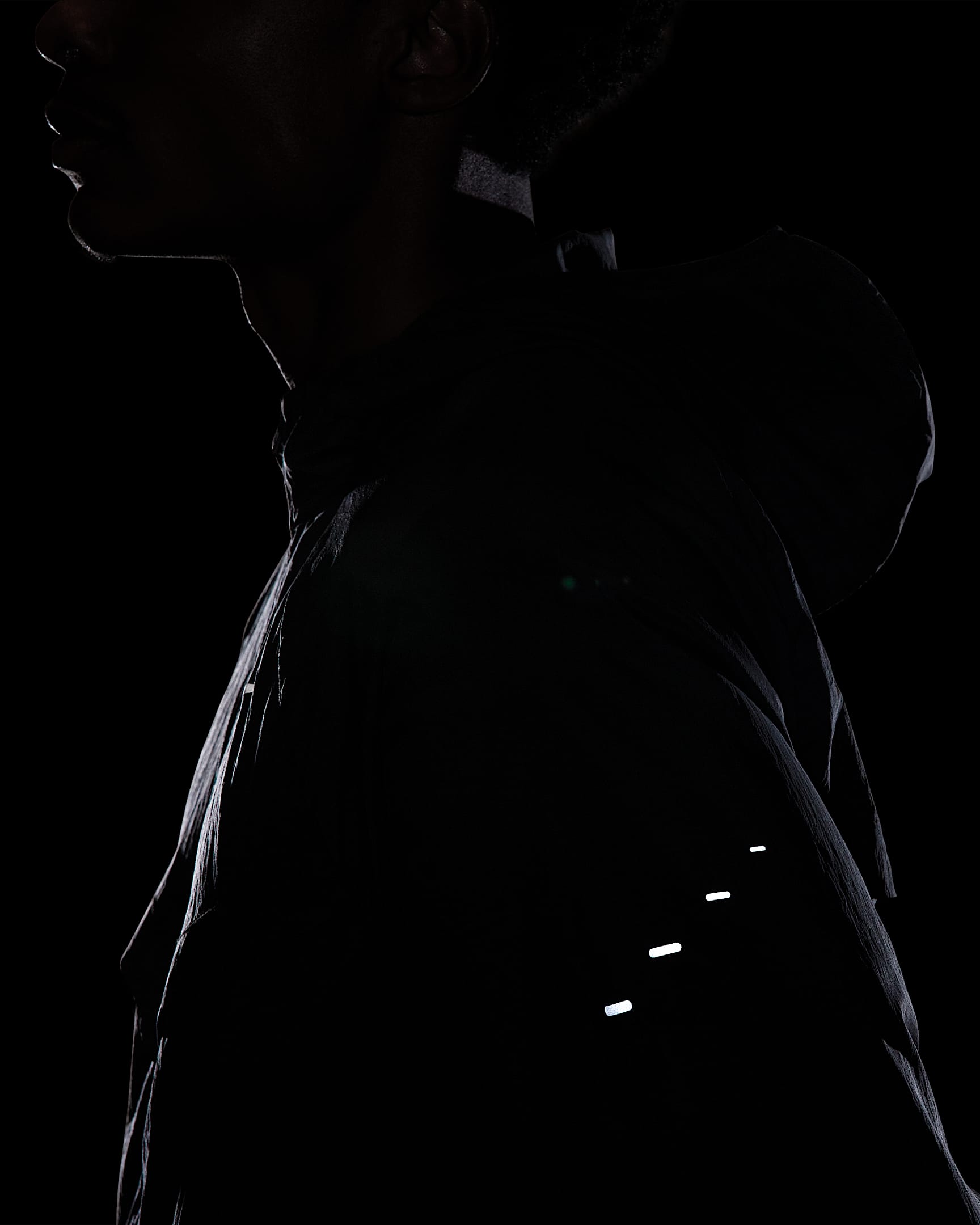 mens nike running jacket black