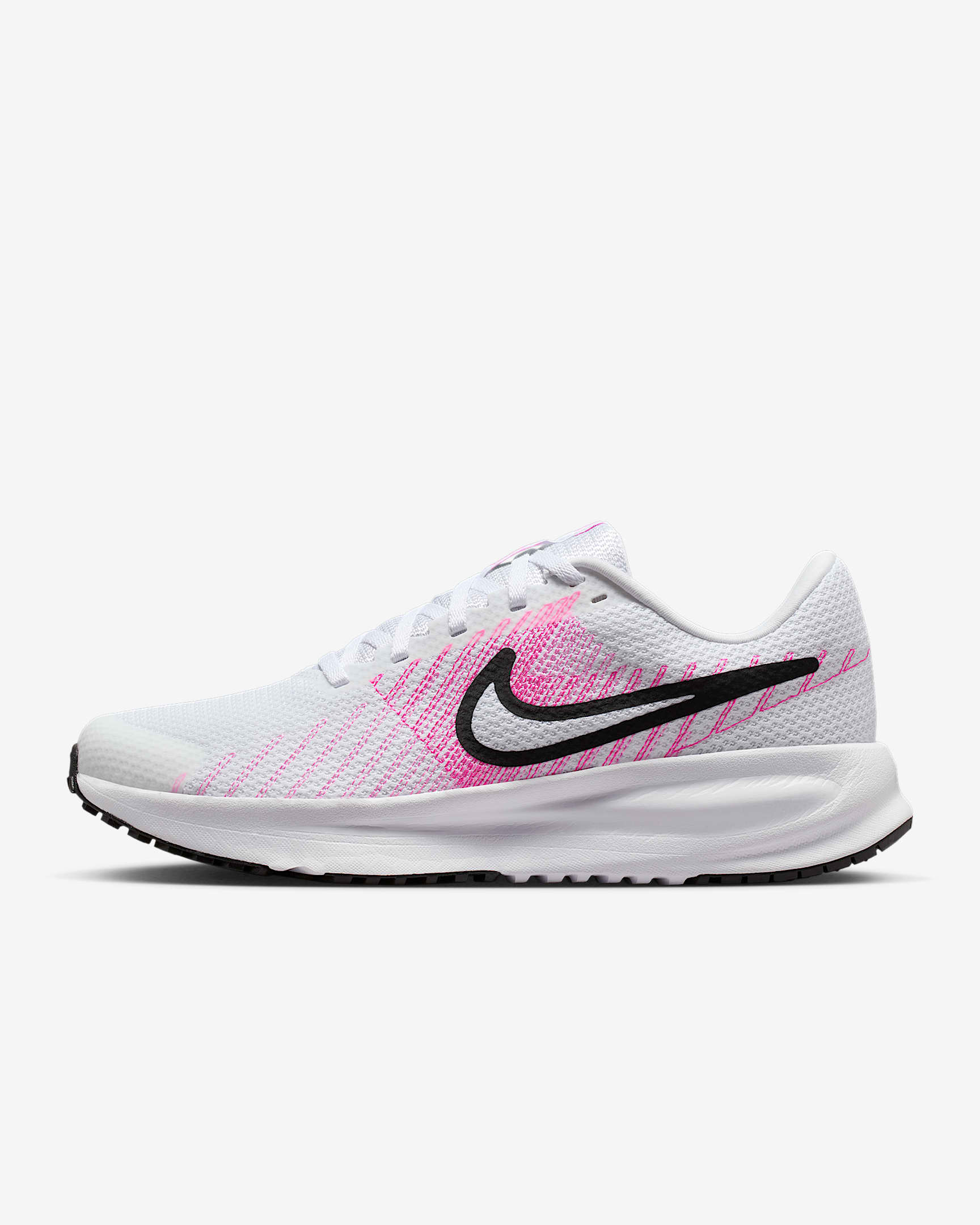 Tenis de correr en pavimento para mujer Nike Run Defy - Blanco/Hechizo rosa/Hiperrosa/Negro