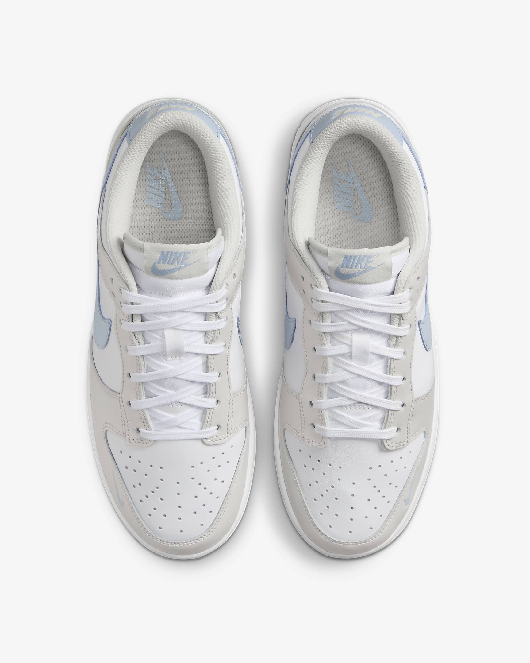 Buty damskie Nike Dunk Low - Biel/Light Bone/Light Armory Blue