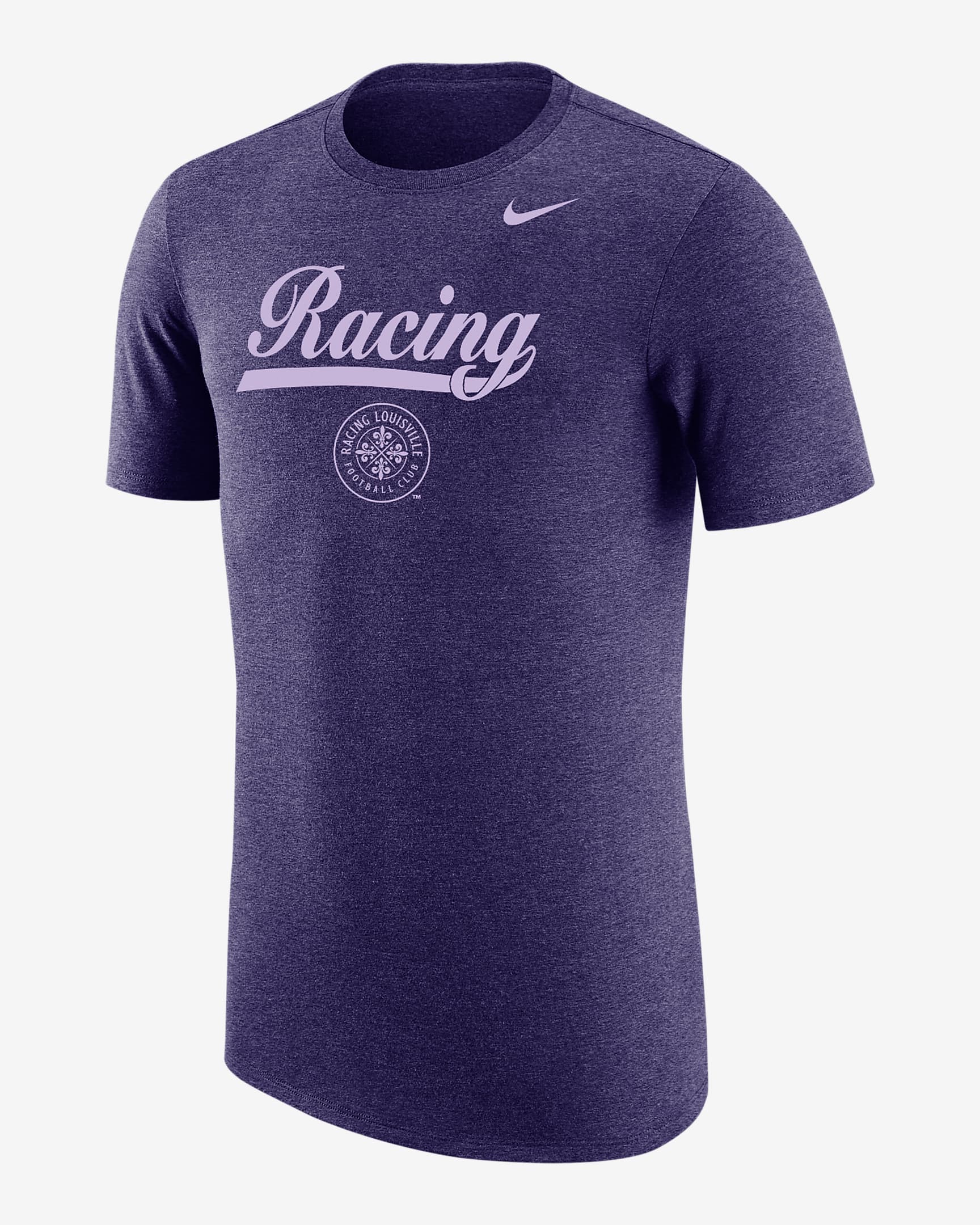 Playera de fútbol Nike para hombre Racing Louisville - Orquídea jaspeado