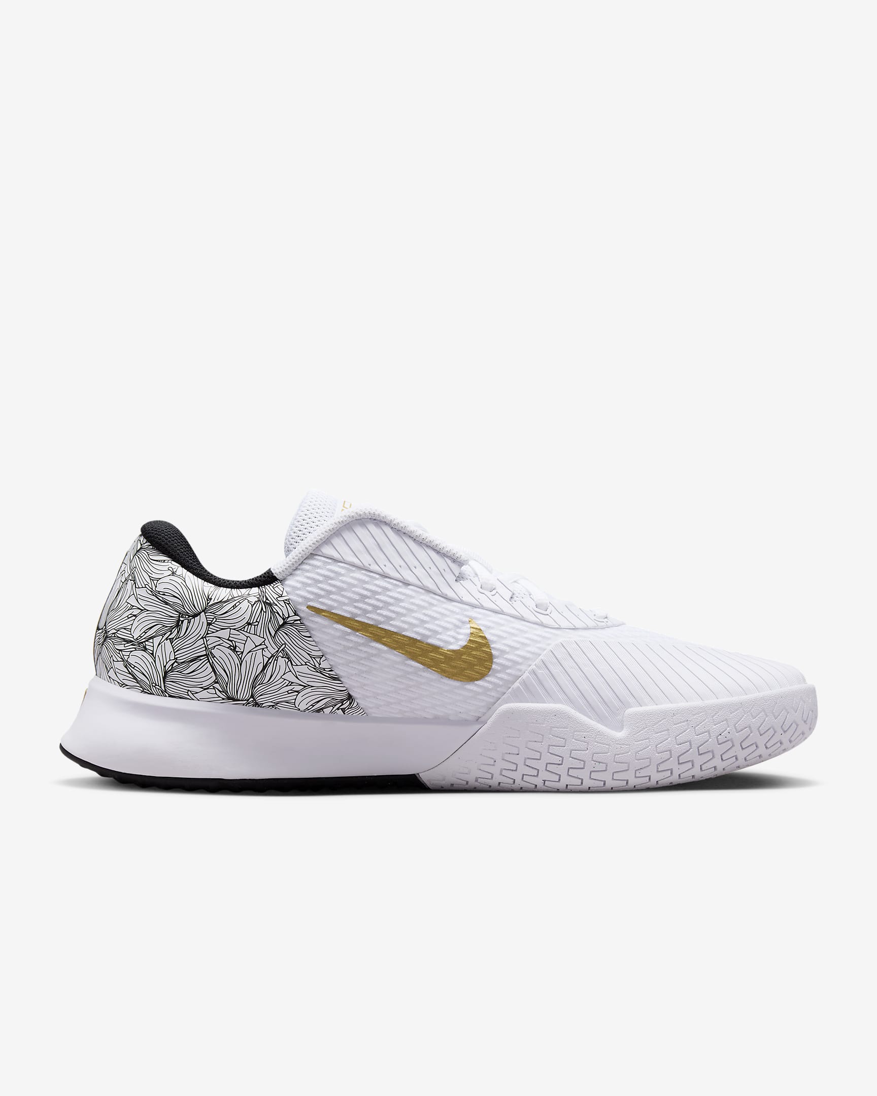 NikeCourt Vapor Pro 2 Magnolia Tennisschuh für Hartplätze (Herren) - Weiß/Schwarz/Metallic Gold