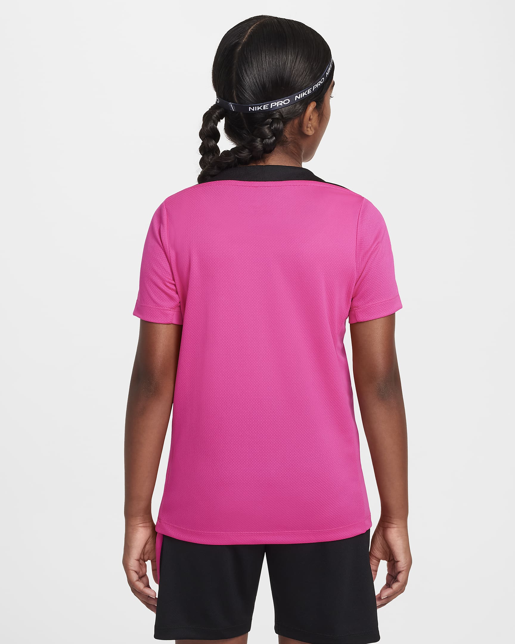 Maglia a manica corta Nike Football Dri-FIT Chelsea FC Strike per ragazzo/a – Terza - Pink Prime/Pink Prime/Nero/Nero