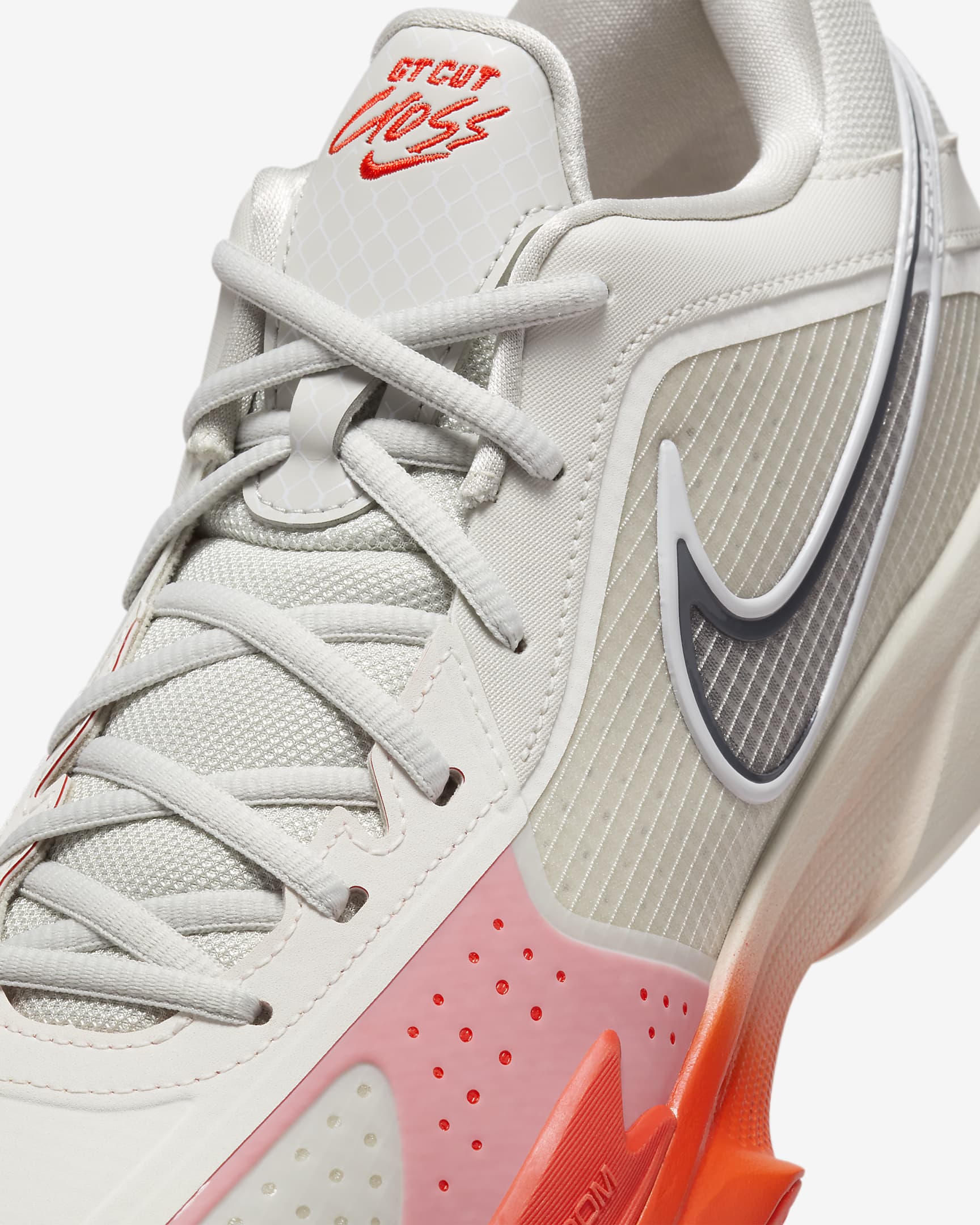 Nike G.T. Cut Cross Basketball Shoes - Light Bone/Picante Red/Sail/Iron Grey