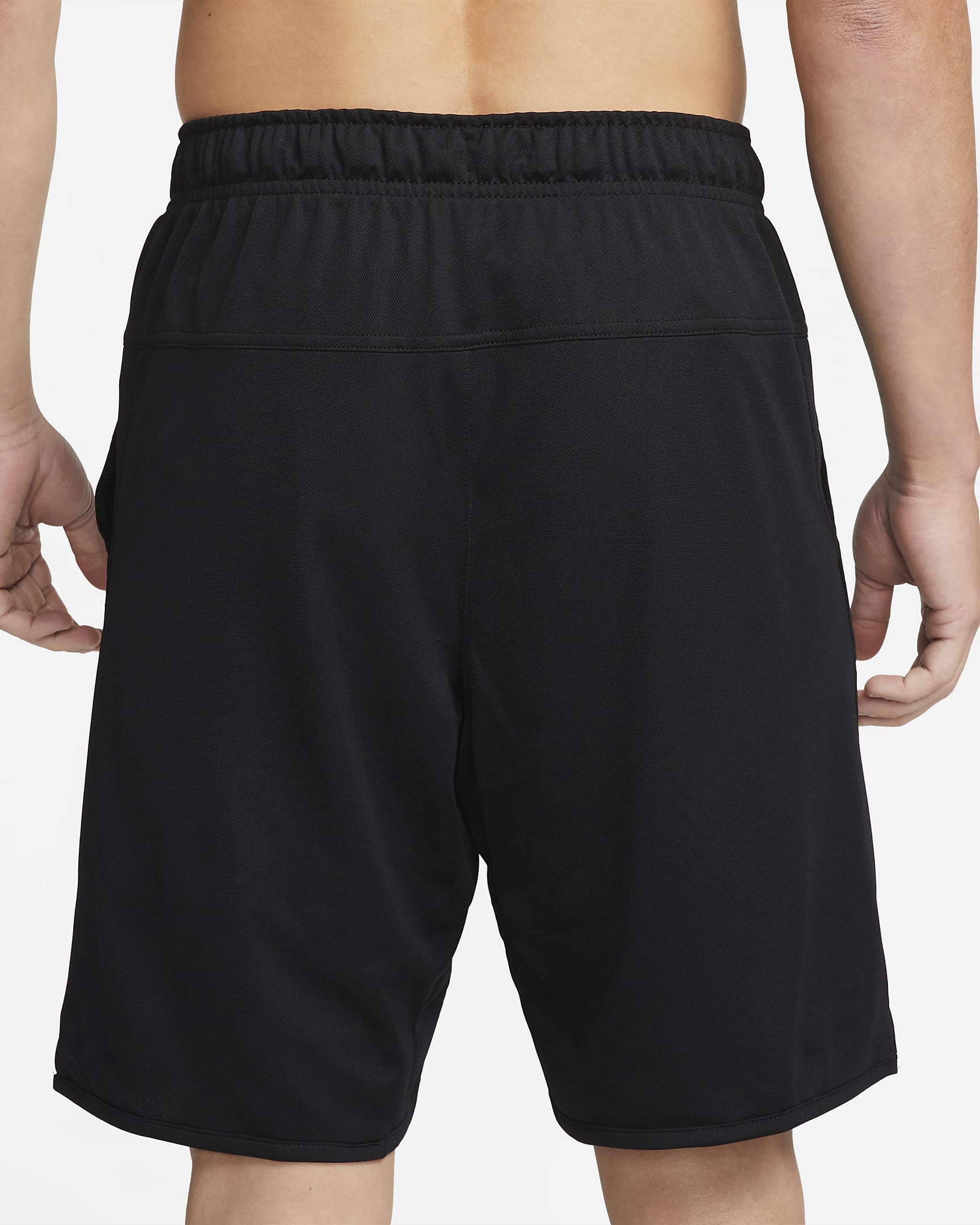 Nike Dri-FIT Totality 男款 23 公分無內裡短褲 - 黑色/黑色/Iron Grey/白色