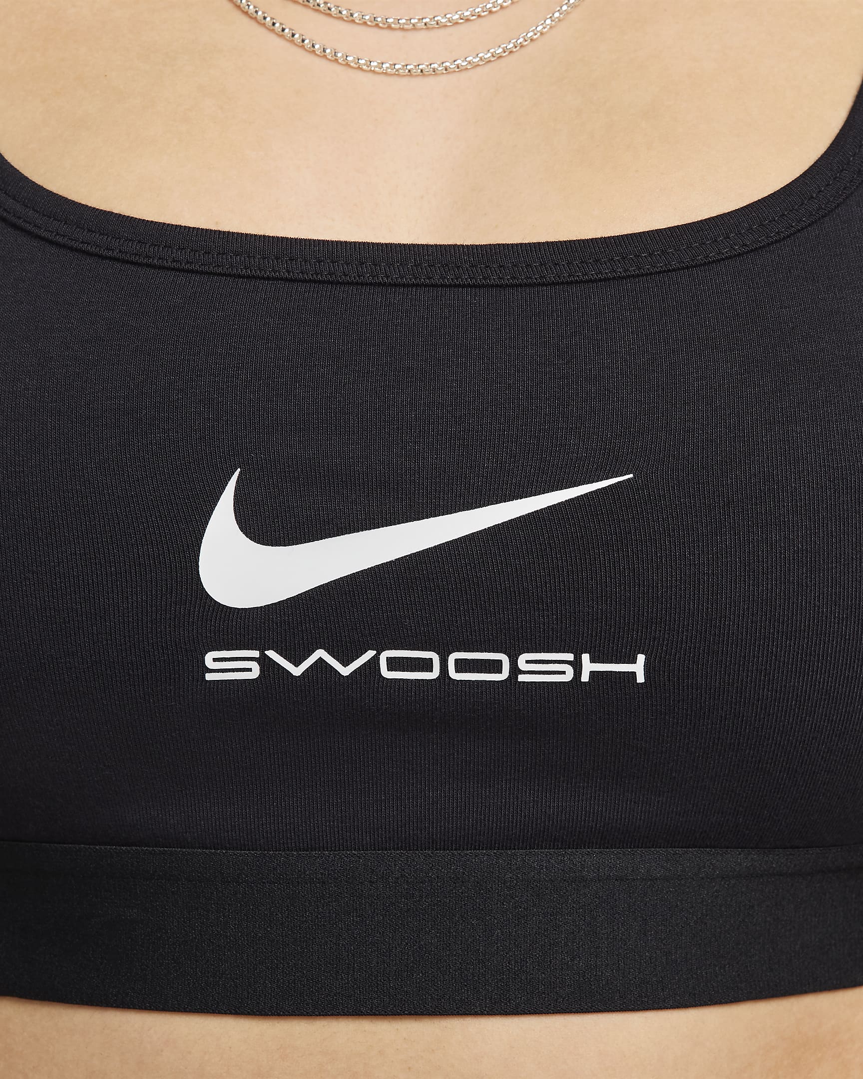 Γυναικείο crop tank top Nike Sportswear - Μαύρο