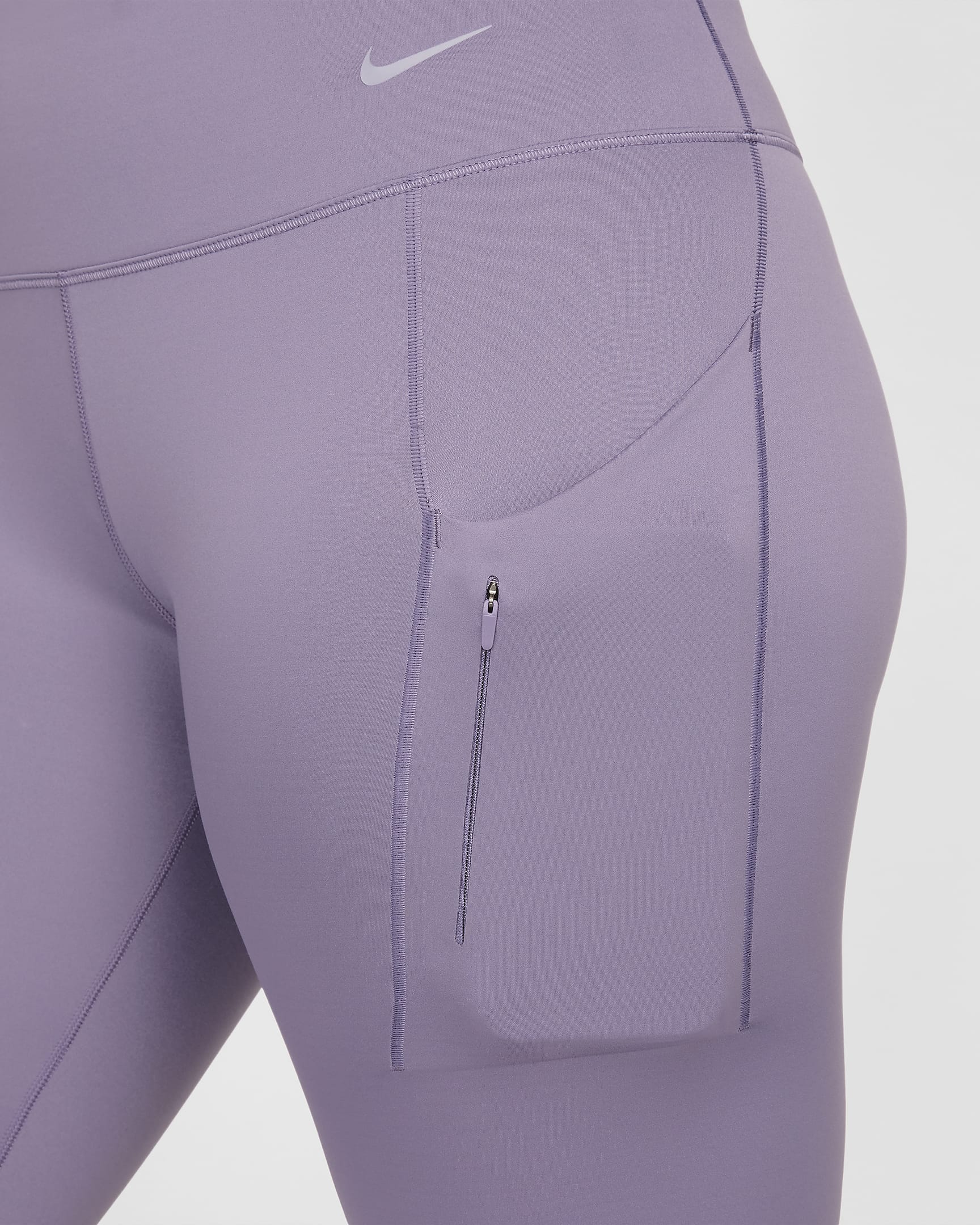 Nike Go Leggings in voller Länge mit starkem Halt, mittelhohem Bund und Taschen für Damen - Daybreak/Schwarz