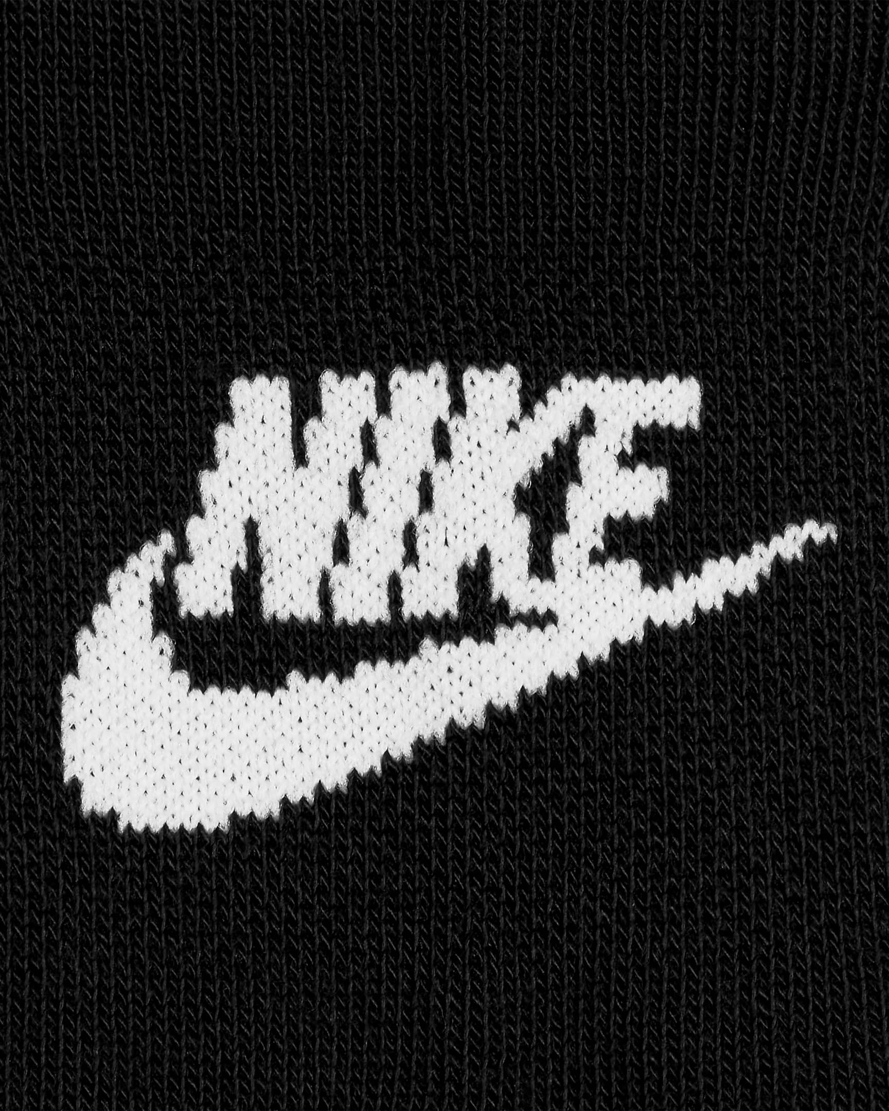 Nike Sportswear Everyday Essential No-Show-Socken (3 Paar) - Schwarz/Weiß