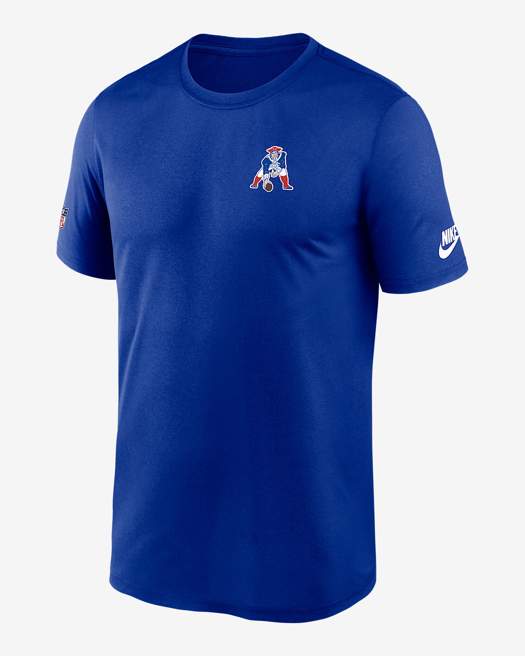 Playera de manga larga Nike Dri-FIT de la NFL para hombre New England Patriots Alt Legend Small Logo - Royal