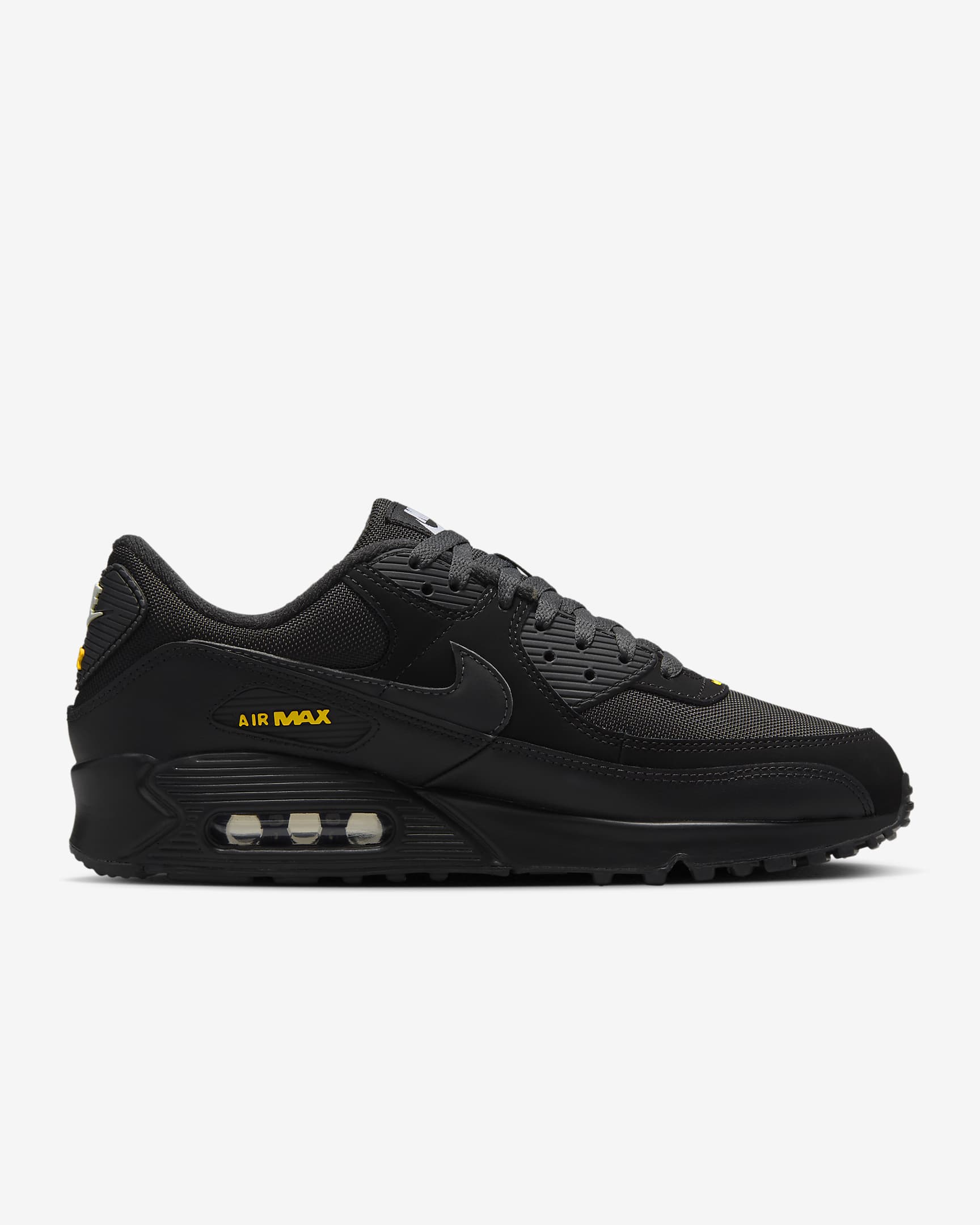 Buty męskie Nike Air Max 90 - Czerń/University Gold/Biel/Anthracite