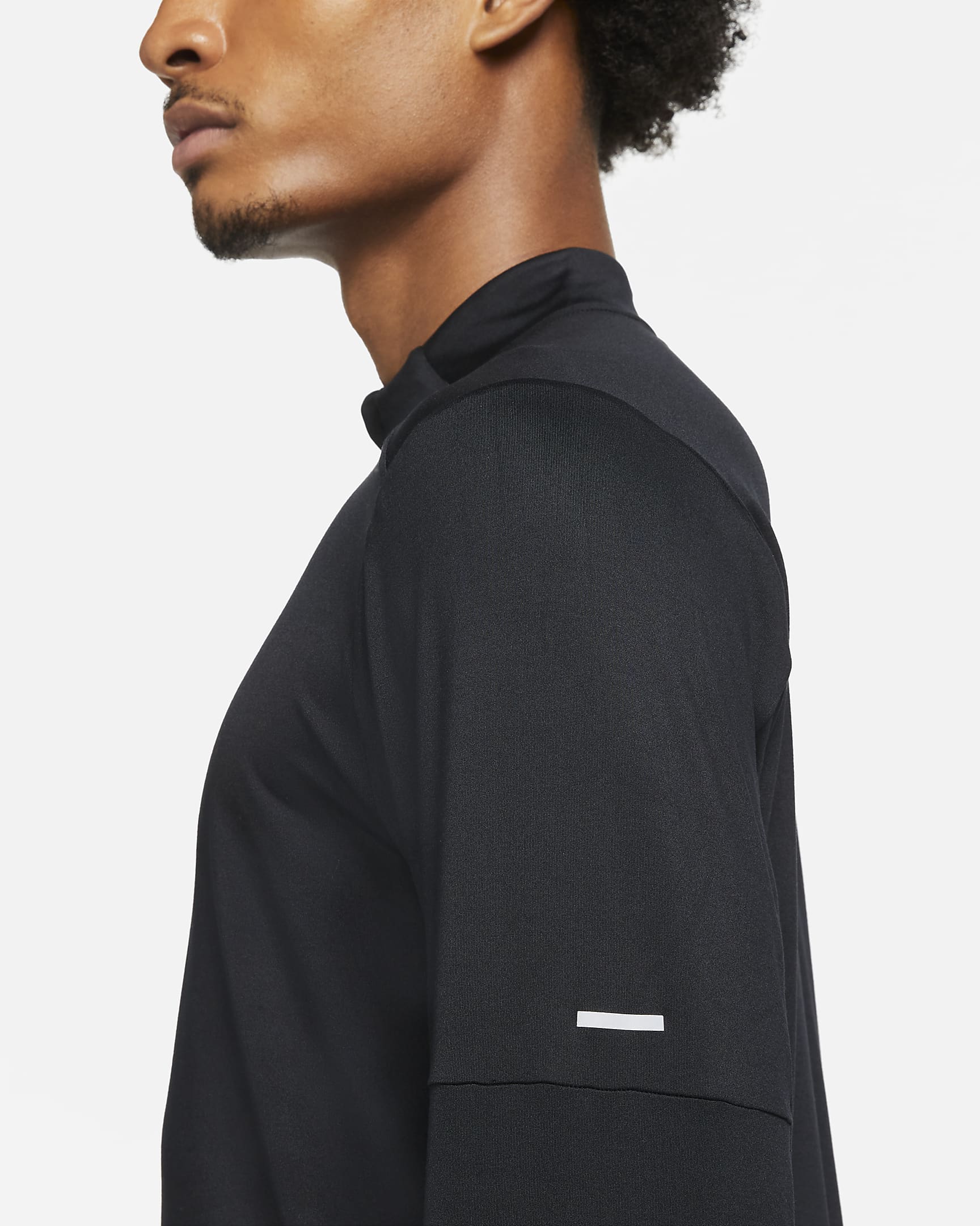 Haut de running à demi-zip Dri-FIT Nike pour homme - Noir