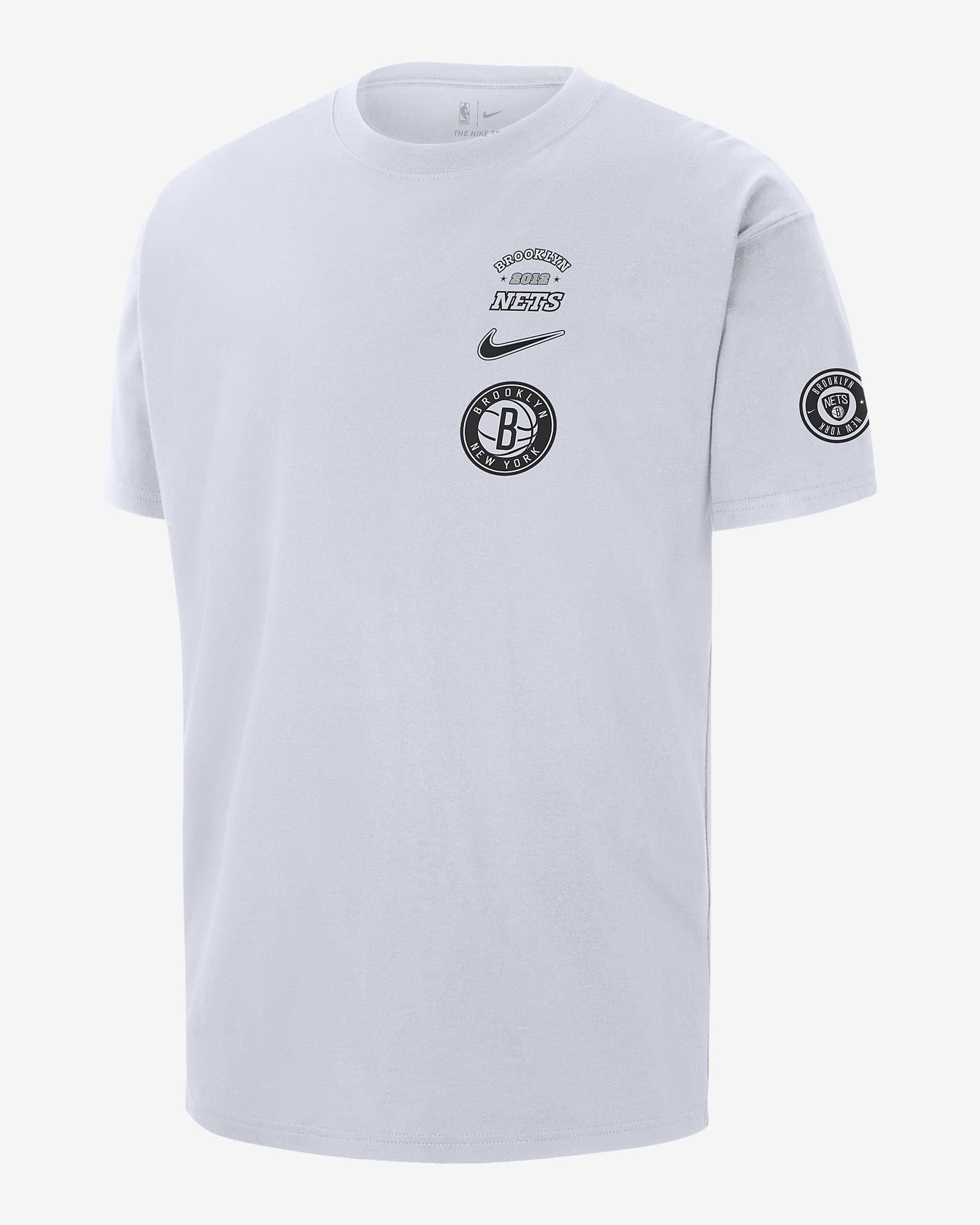 Brooklyn Nets Courtside Men's Nike NBA T-Shirt - White