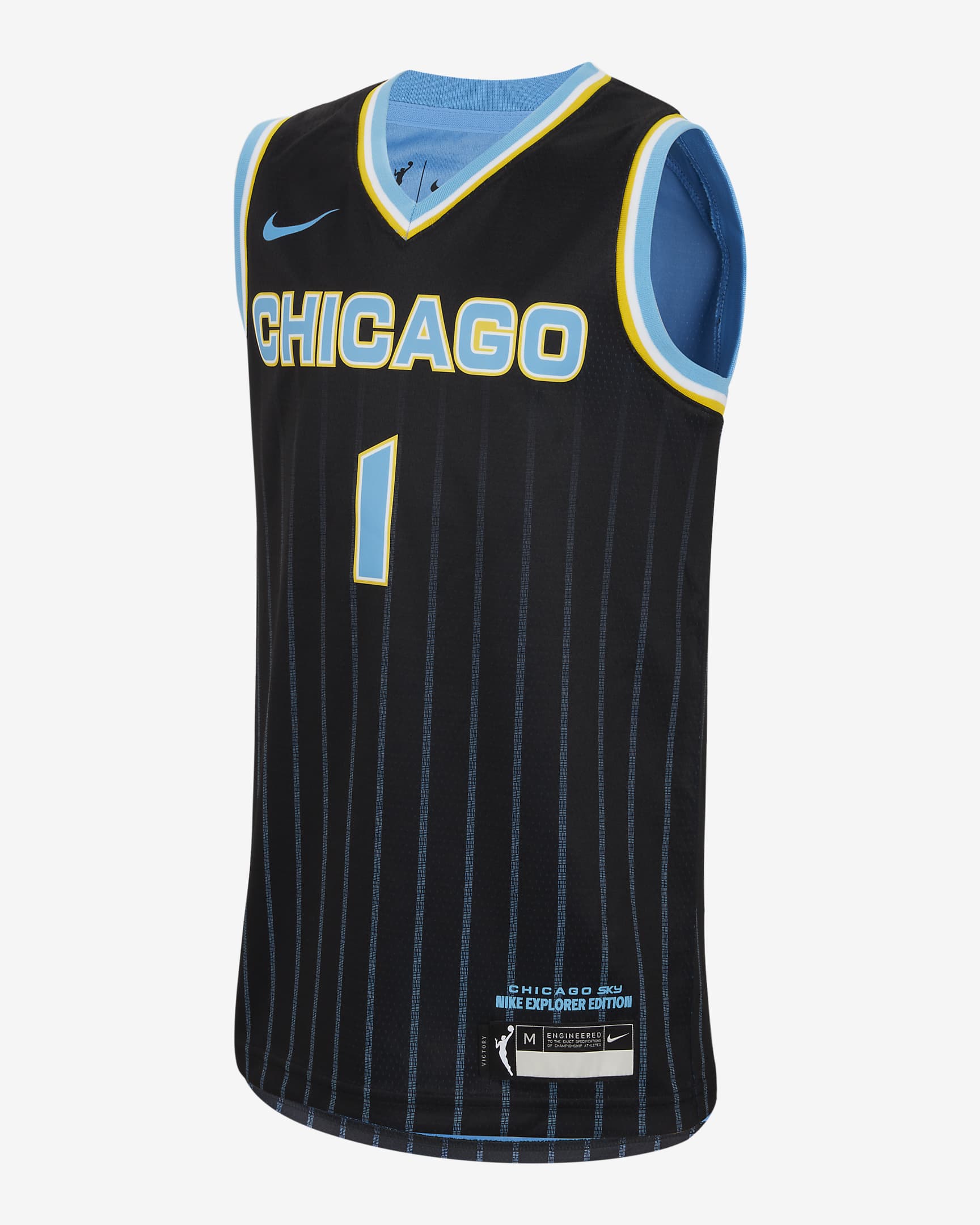 Diamond DeShields Chicago Sky 2024 Explorer Edition Big Kids' Nike Dri-FIT WNBA Swingman Jersey - Black