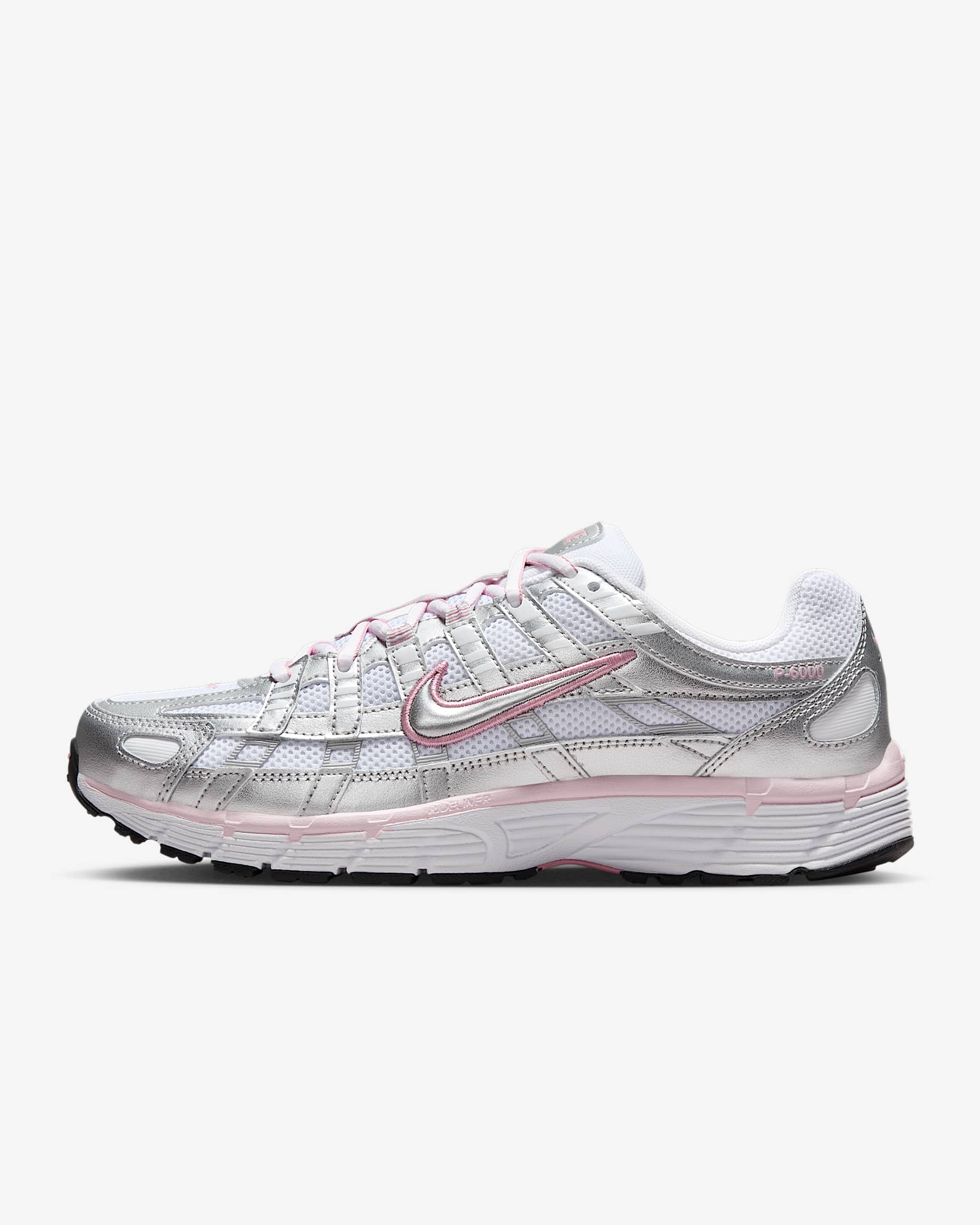 Nike P-6000 Women's Shoes - White/Elemental Pink/Black/Metallic Silver