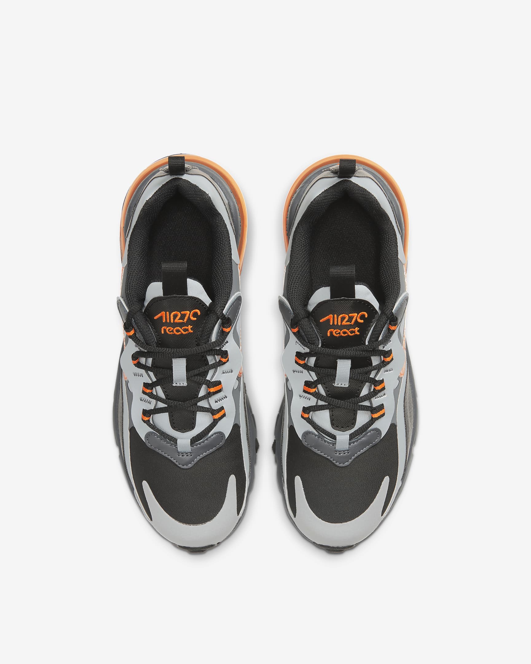 Nike Air Max 270 React Winter Older Kids' Shoe - Black/Wolf Grey/Dark Grey/Total Orange