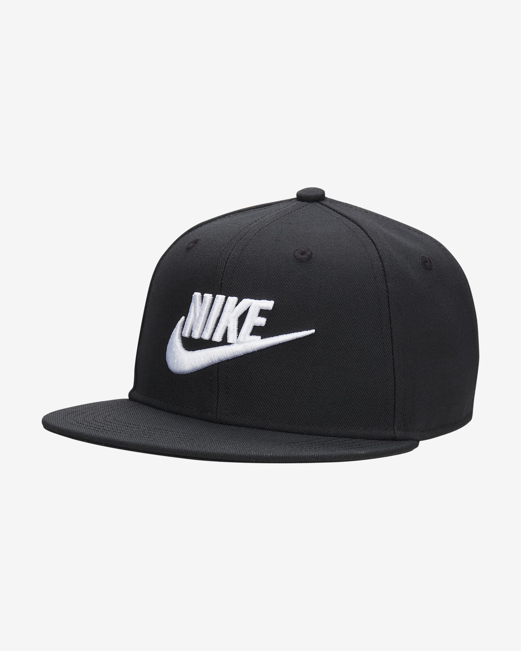 Nike Dri-FIT Pro Kids' Structured Futura Cap - Black/Black/White