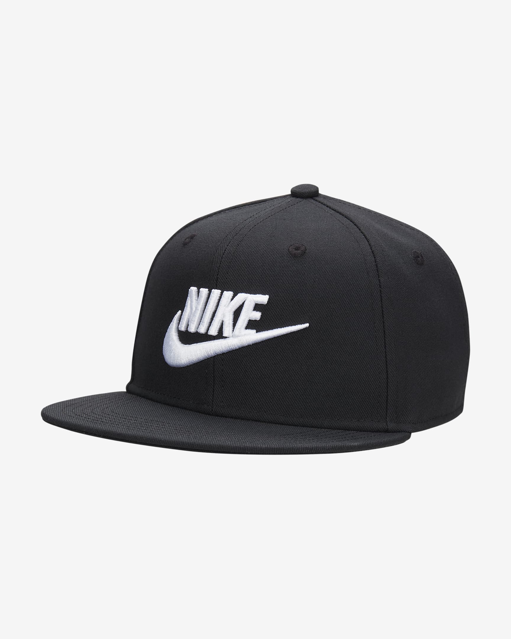 Casquette structurée Futura Nike Dri-FIT Pro pour enfant - Noir/Noir/Blanc