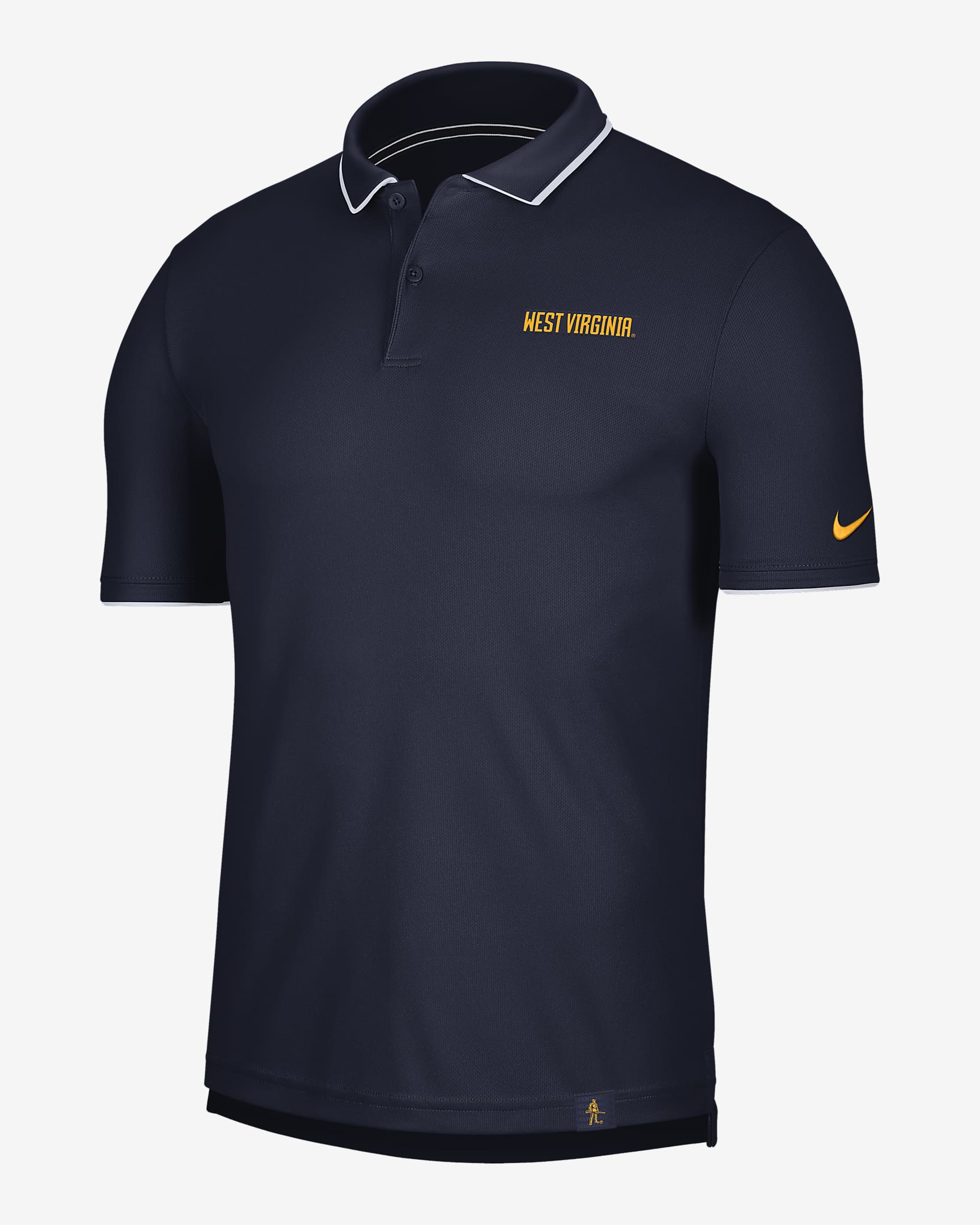 Nike College Dri-FIT (West Virginia) Men's UV Polo - College Navy/White
