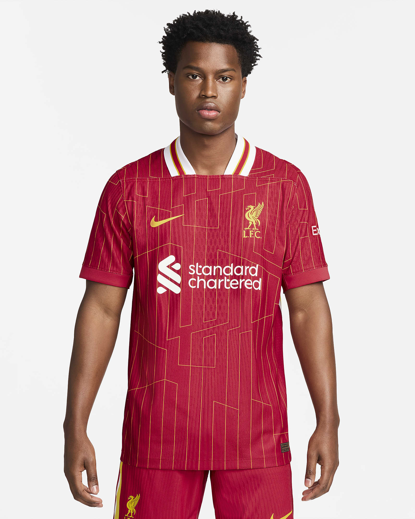 Maillot de foot authentique Nike Dri-FIT ADV Liverpool FC 2024/25 Match Domicile pour homme - Gym Red/Blanc/Chrome Yellow