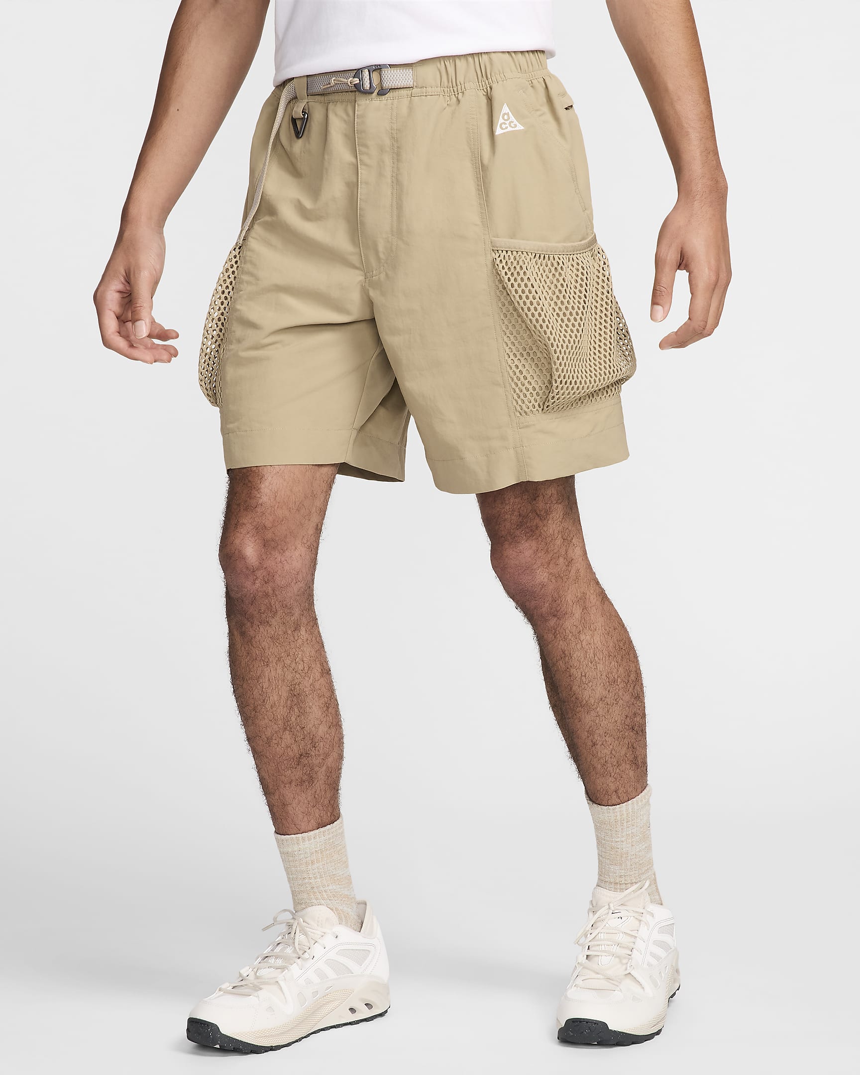 Shorts cargo con estampado para hombre Nike ACG "Snowgrass" - Caqui/Mena de hierro claro/Blanco cumbre